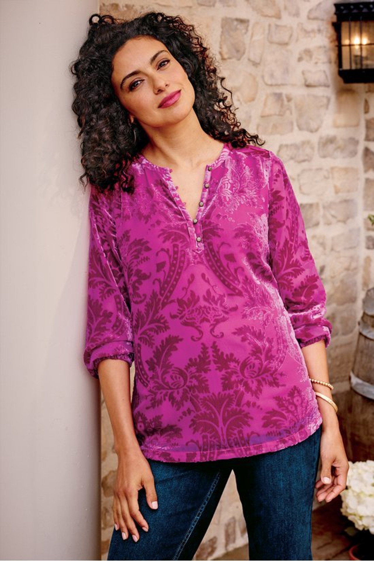 Reesha Velvet Top - Soft Surroundings Outlet