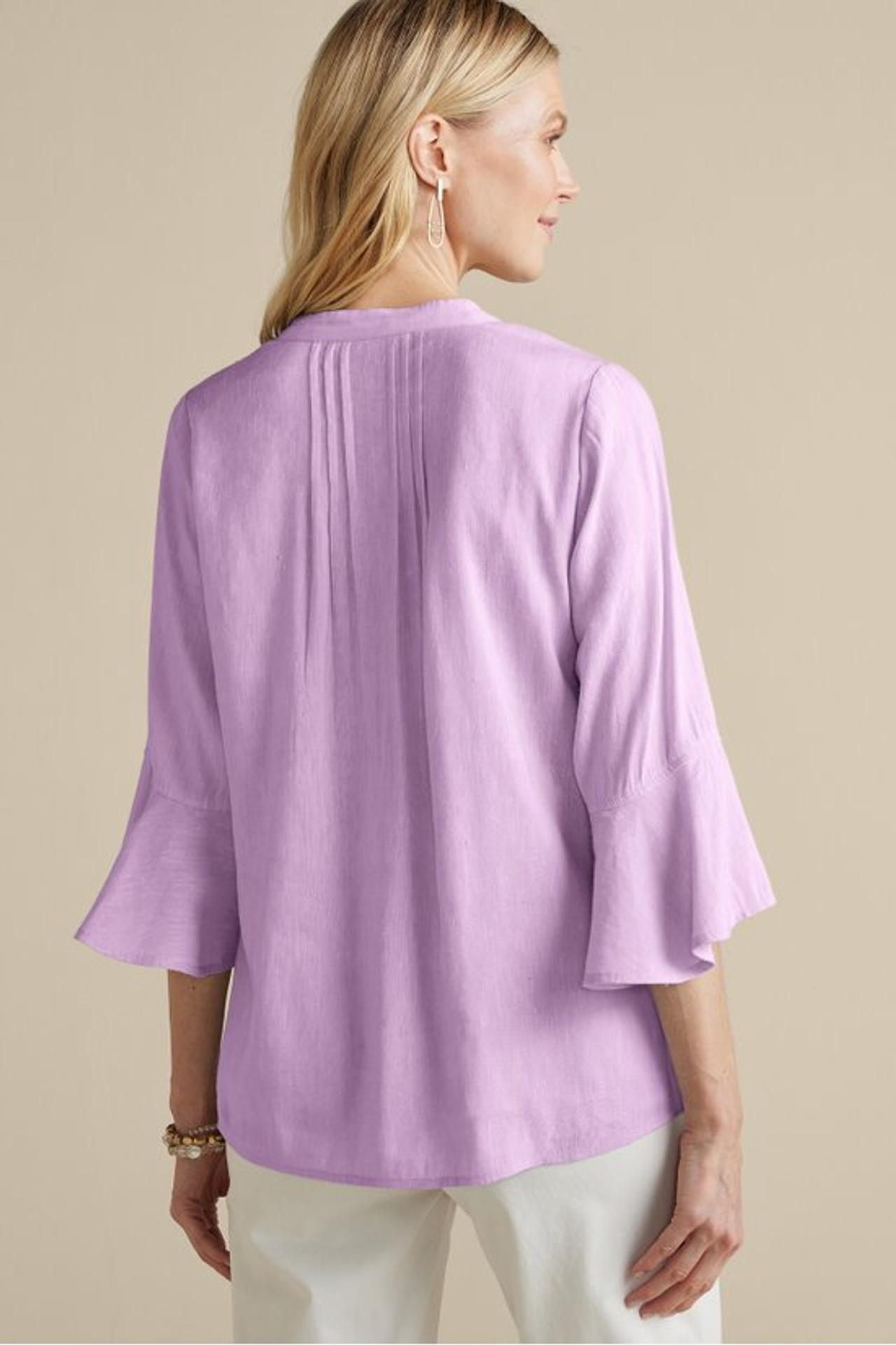 Raisa Linen Blend Top - Soft Surroundings Outlet