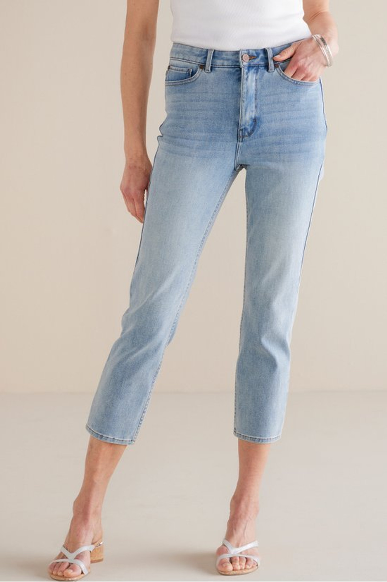 Ultimate Denim Slim Leg Crop Jeans - Soft Surroundings Outlet