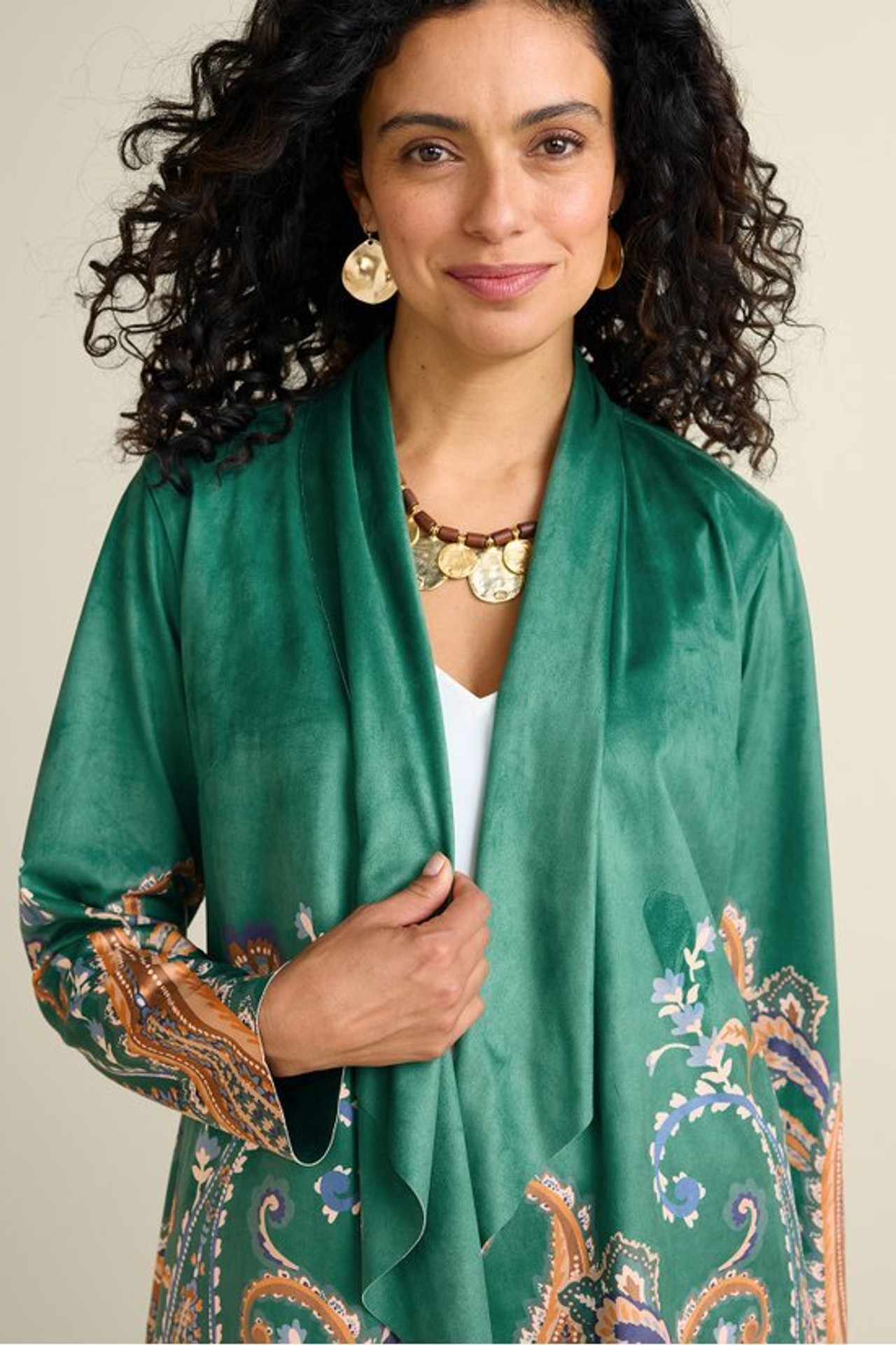 Chouteau Faux Suede Jacket - Soft Surroundings Outlet