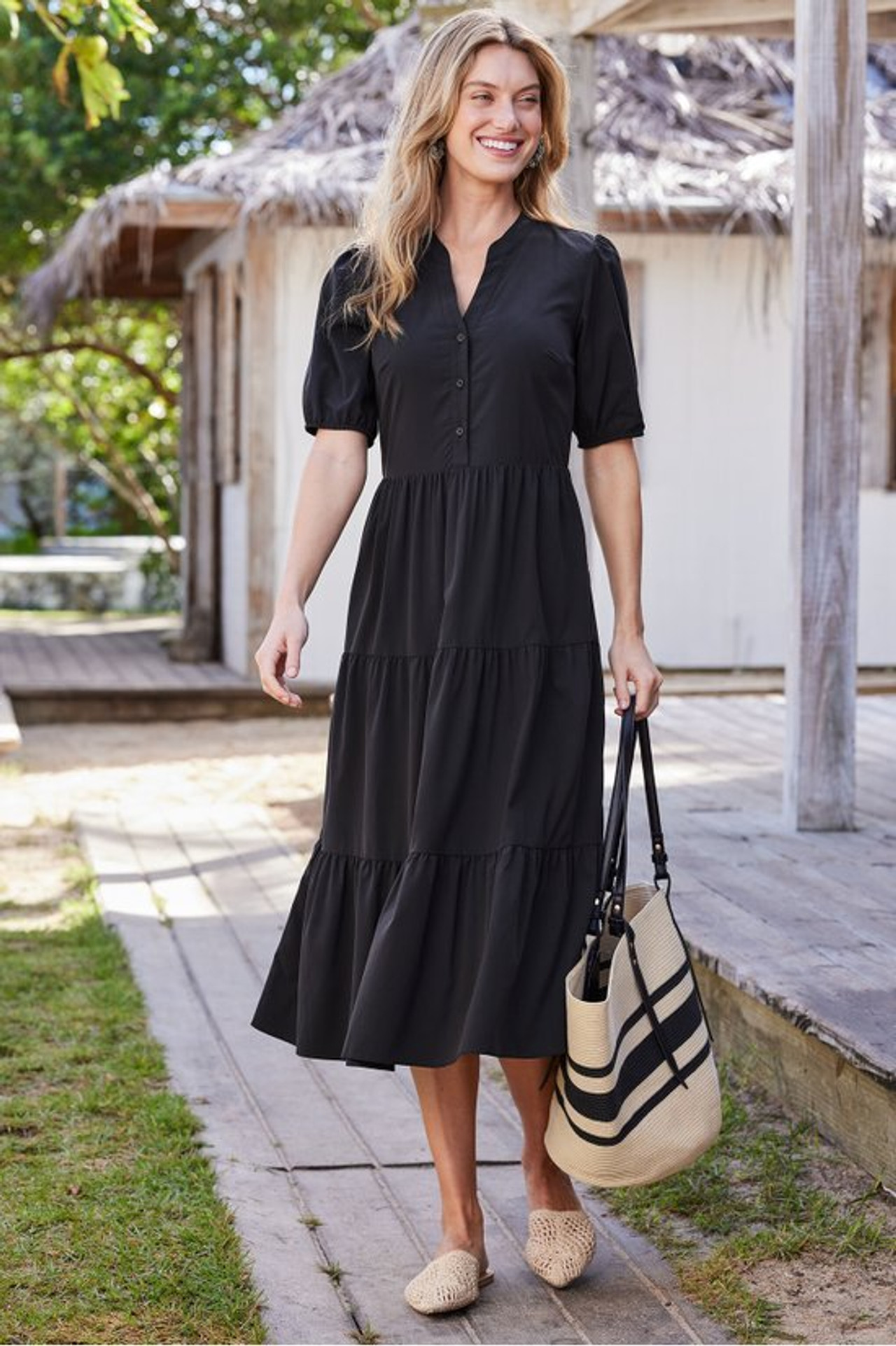 Claudia Midi Dress - Soft Surroundings Outlet