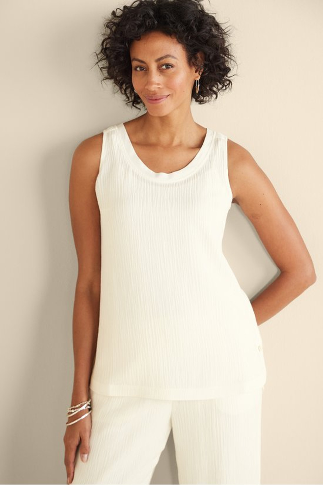 Oceo Gauze Tank - Soft Surroundings Outlet