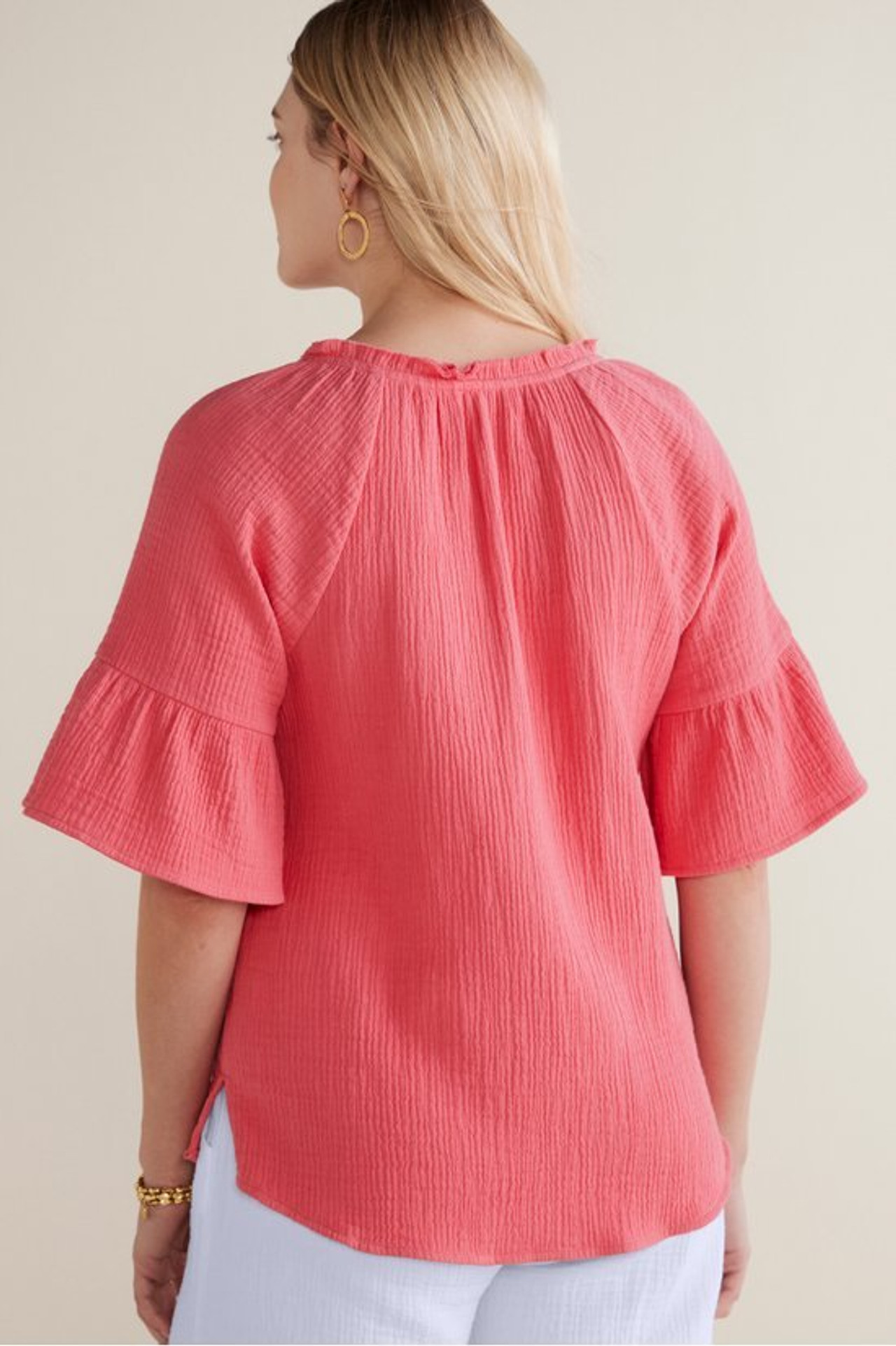 Vinka Gauze Pullover - Soft Surroundings Outlet