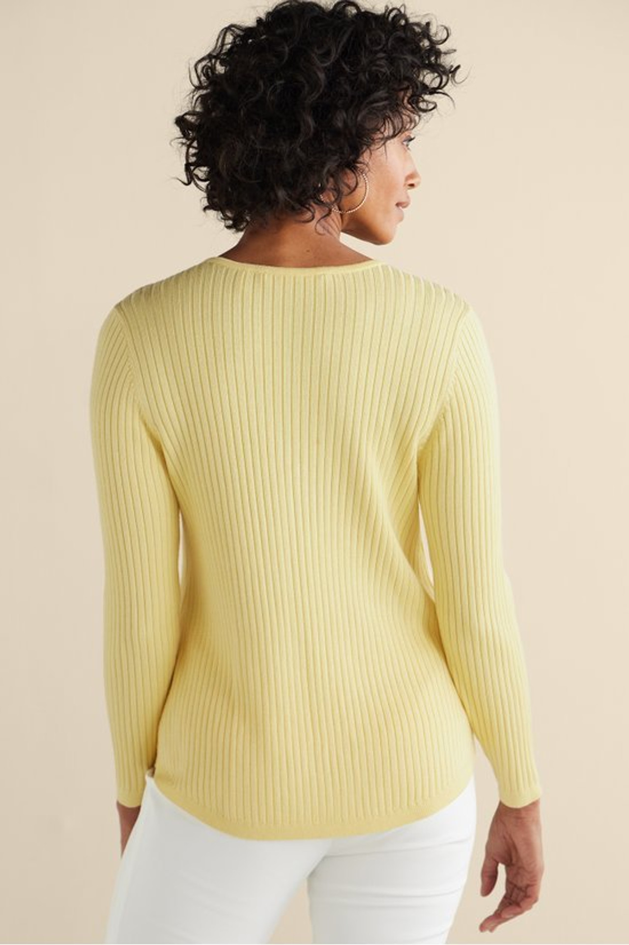 SoftEssential™ Ribbed Valentina Sweater - Soft Surroundings Outlet