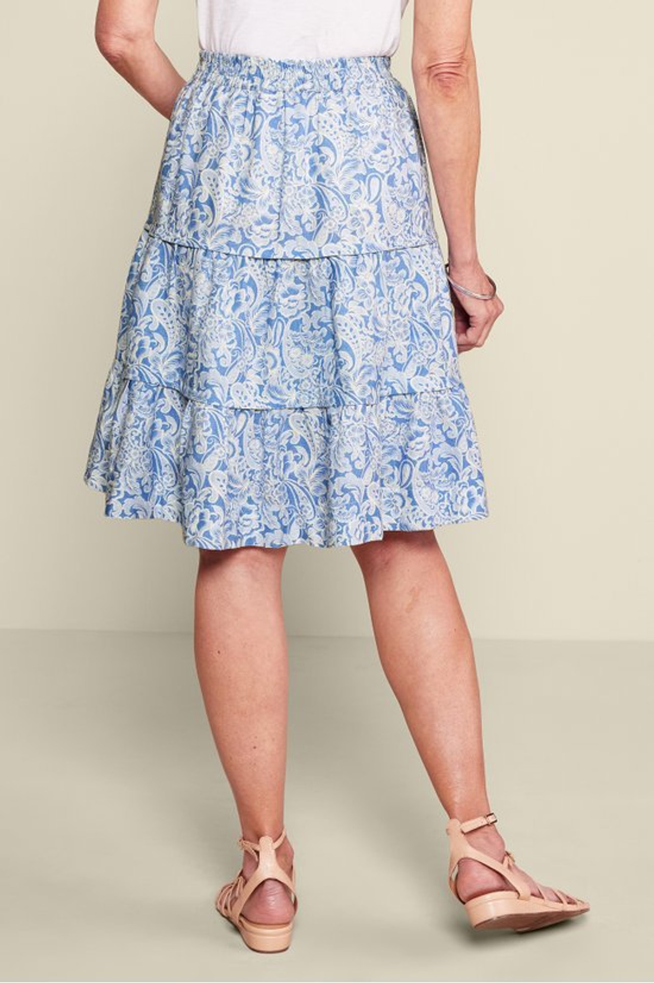 Talisa Linen Blend Skirt - Soft Surroundings Outlet