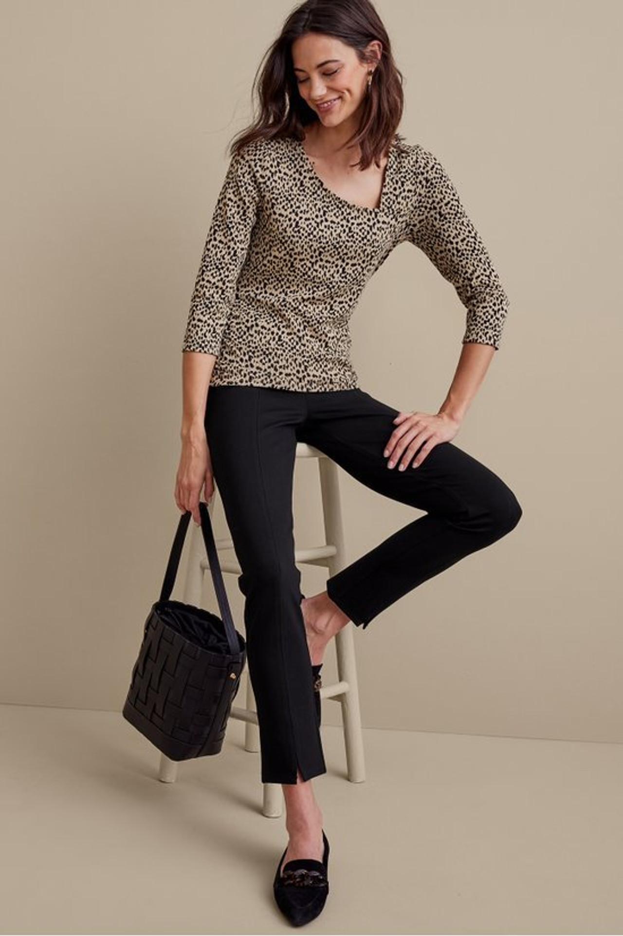 SoftEssential™ Ponte Slim Ankle Pants - Soft Surroundings Outlet