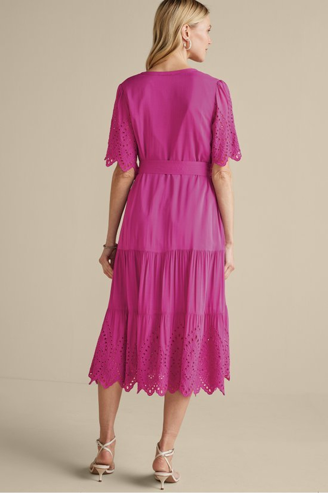 Verena Eyelet Midi Dress - Soft Surroundings Outlet