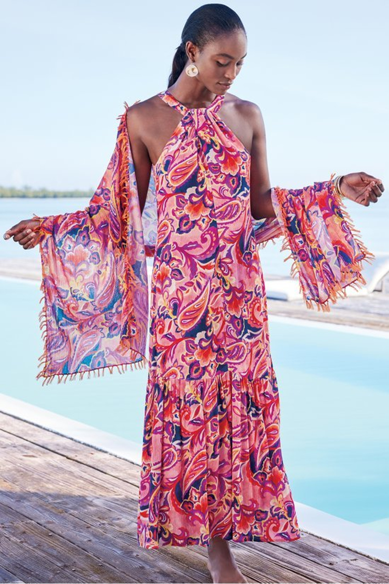 Nalani Gauze Maxi Dress - Soft Surroundings Outlet