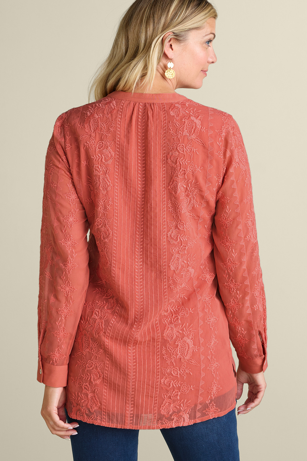 Serafine Embroidered Tunic - Soft Surroundings Outlet