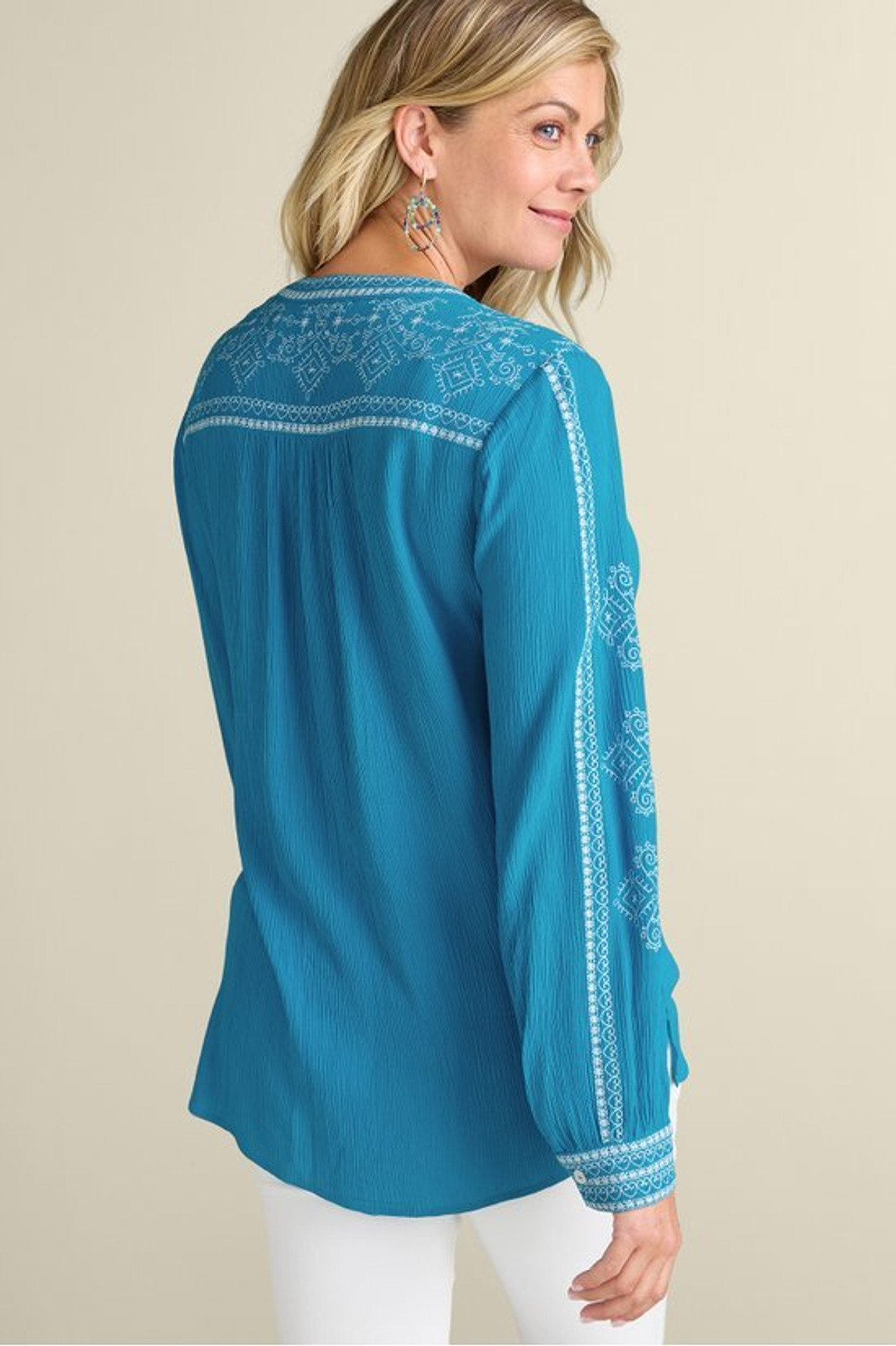 Imane Gauze Tunic - Soft Surroundings Outlet