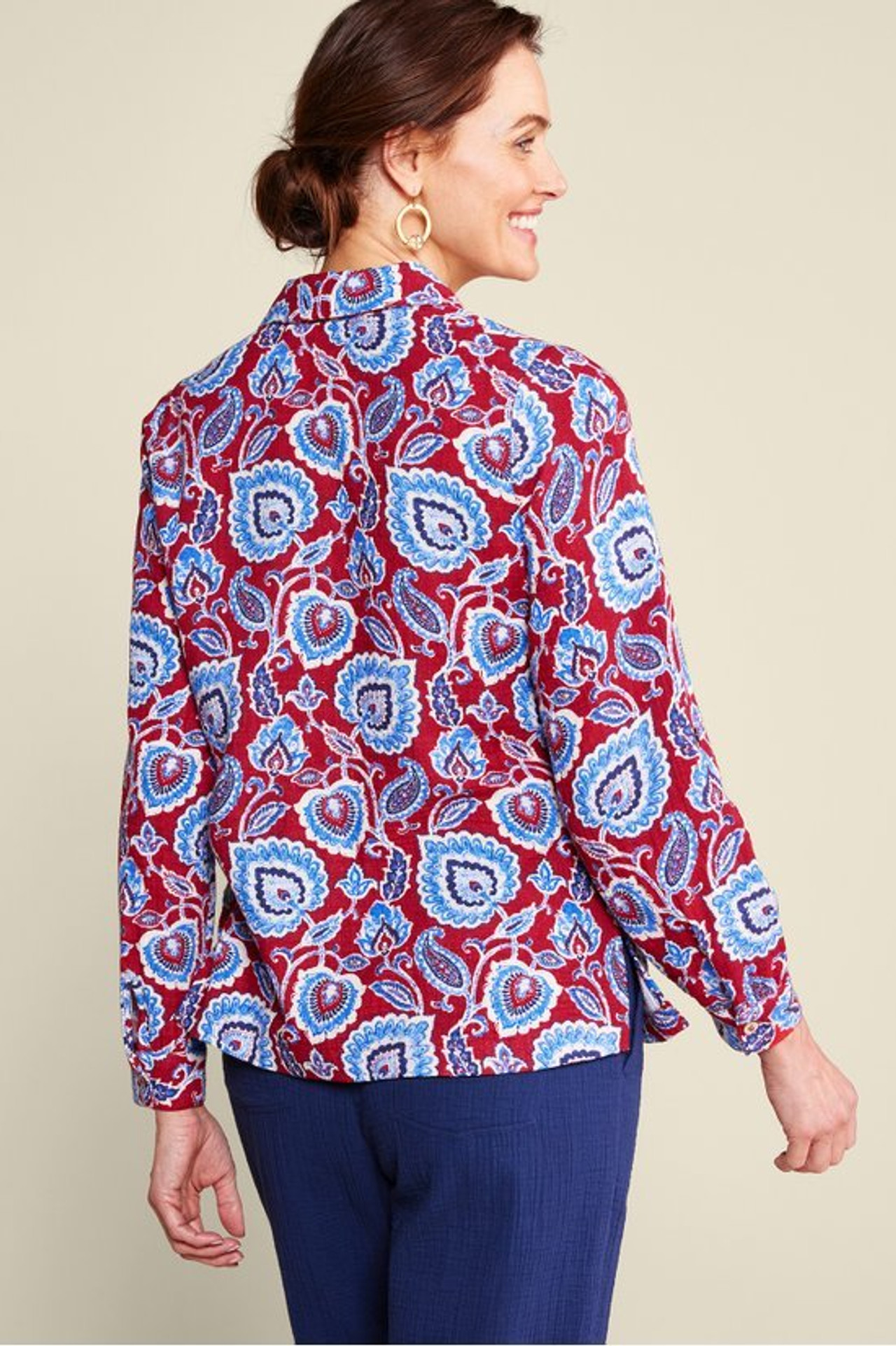 Addison Gauze Big Shirt - Soft Surroundings Outlet