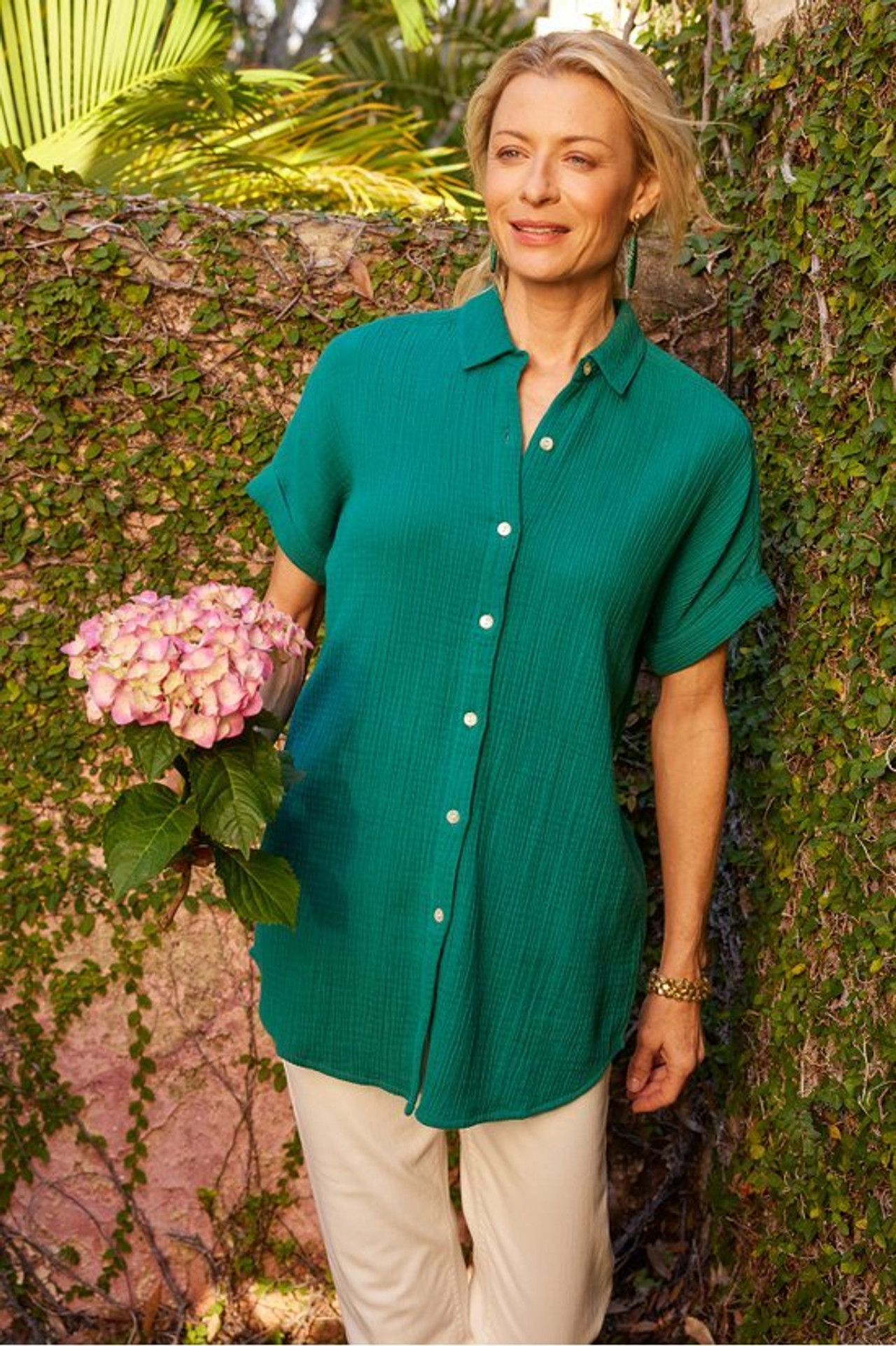 Je Veux Gauze Top - Soft Surroundings Outlet