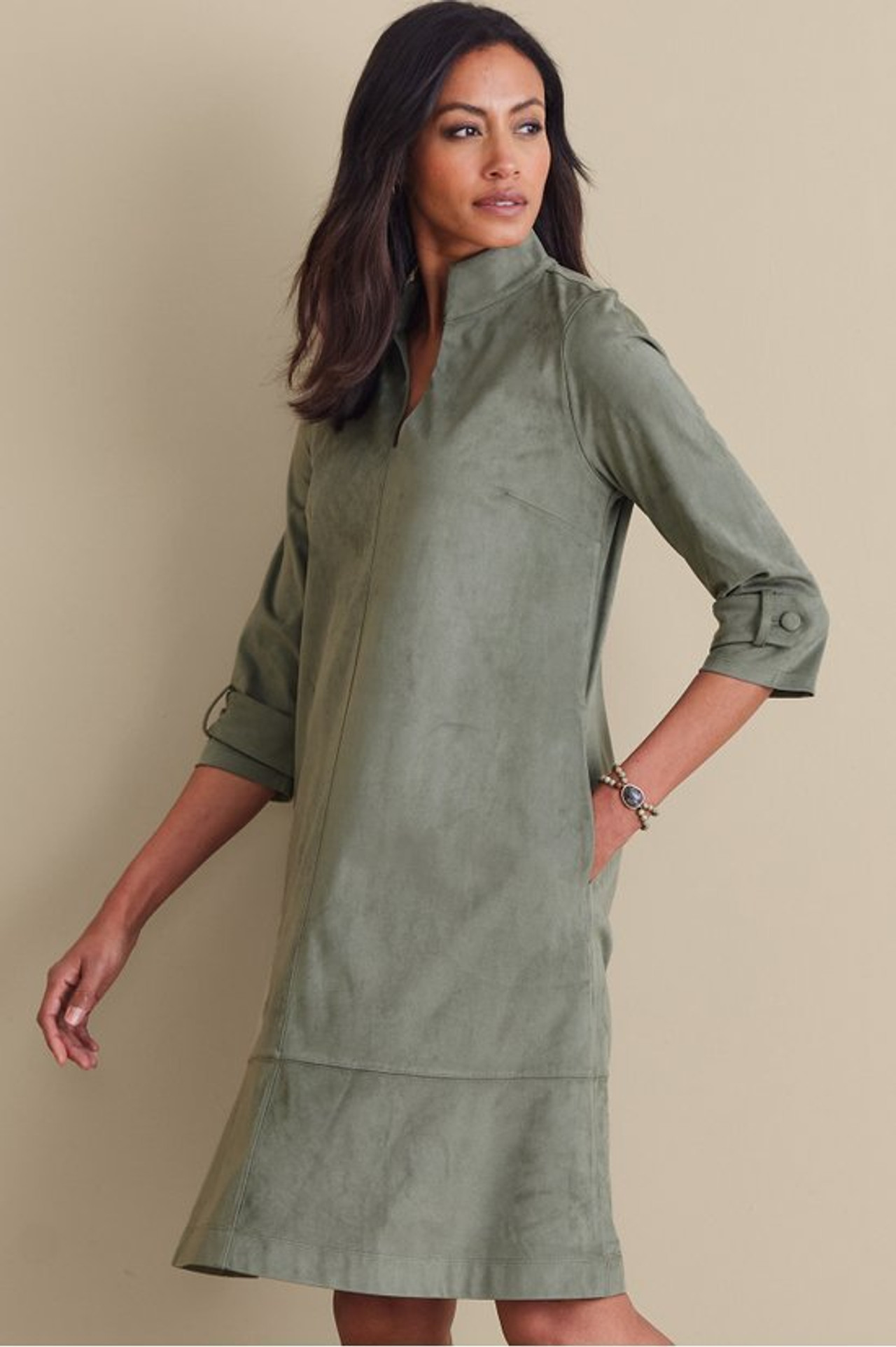 Rani Faux Suede Dress - Soft Surroundings Outlet