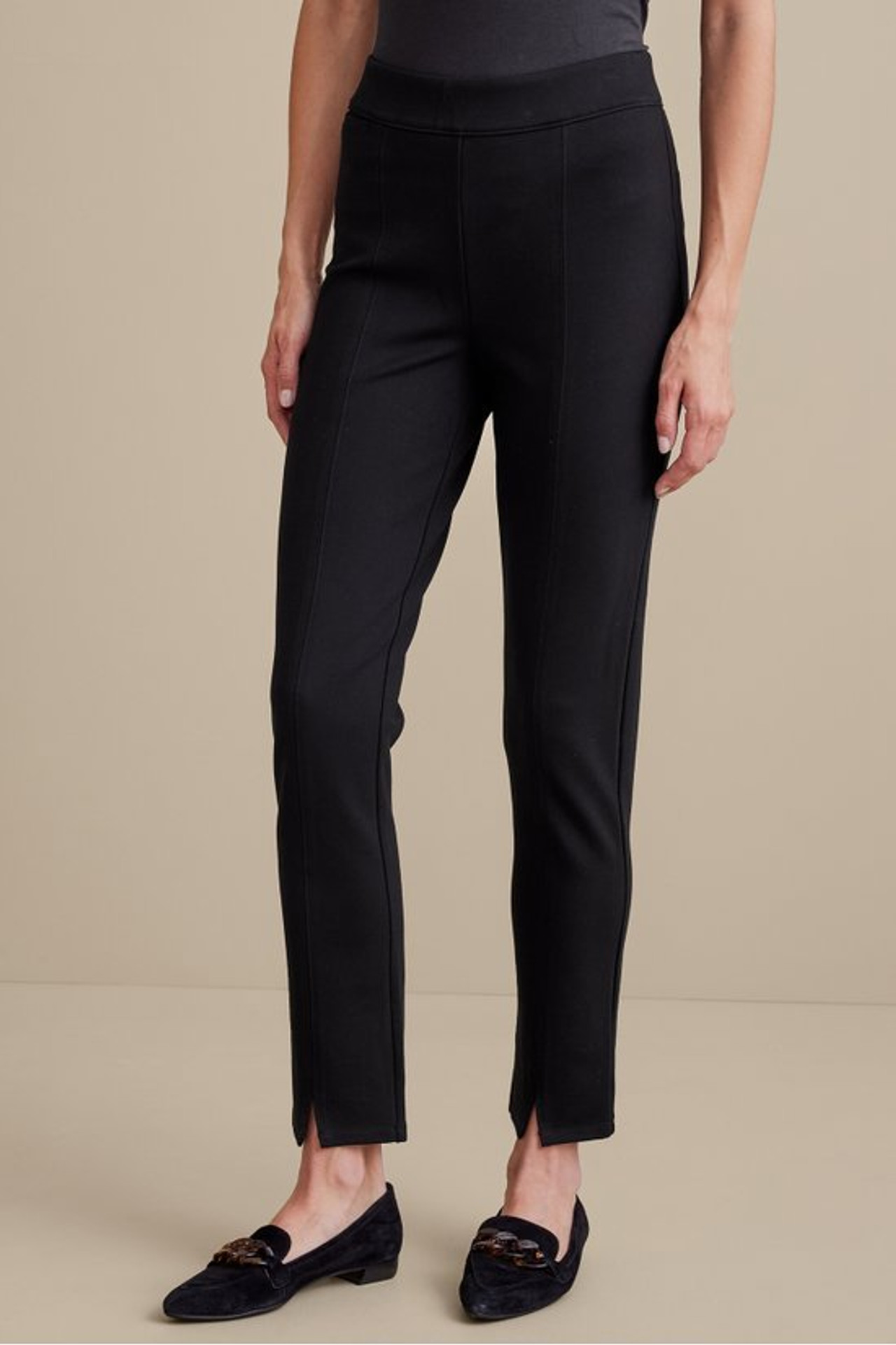 SoftEssential™ Ponte Slim Ankle Pants - Soft Surroundings Outlet