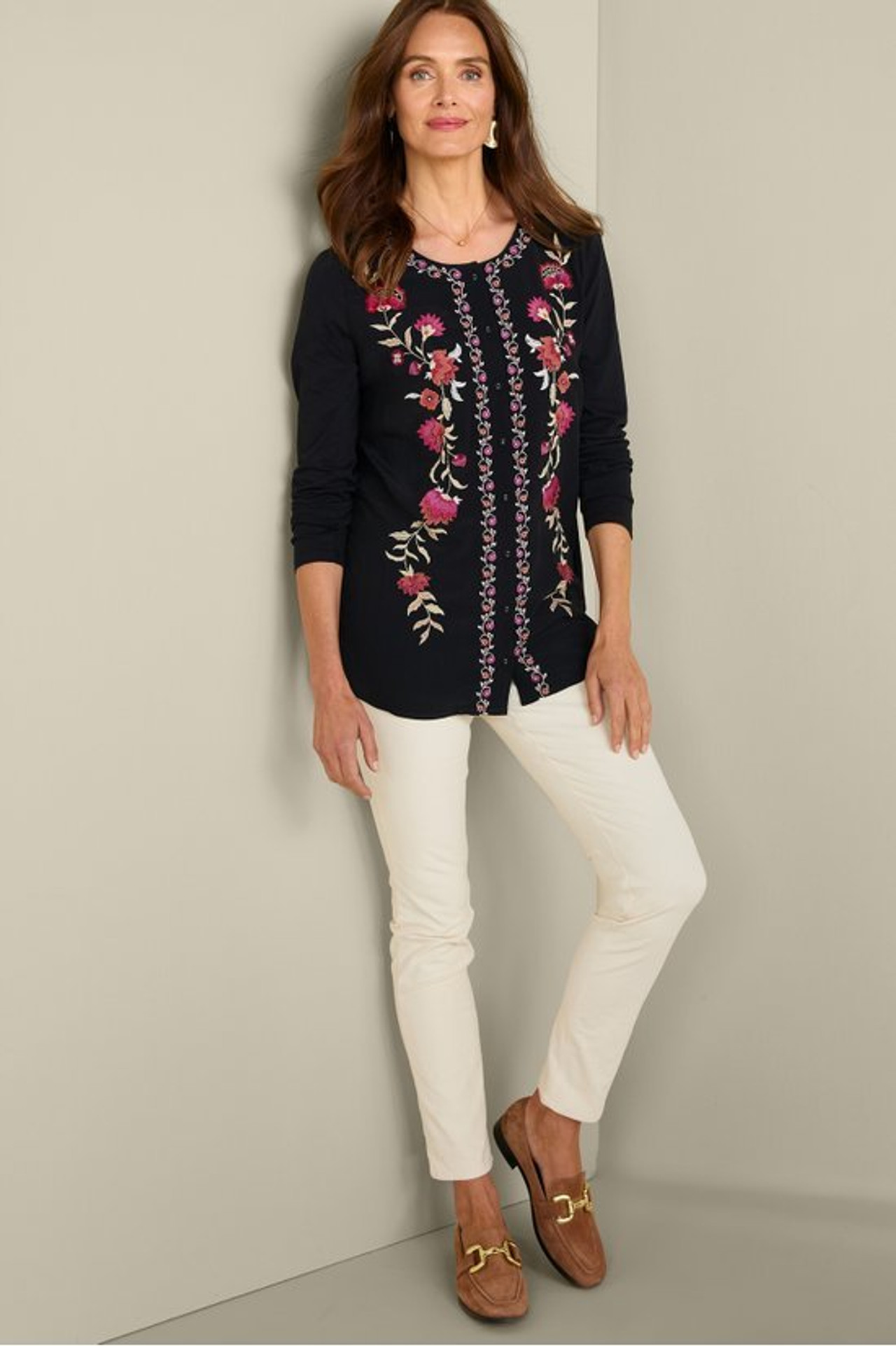 Talulla Embroidered Tunic - Soft Surroundings Outlet