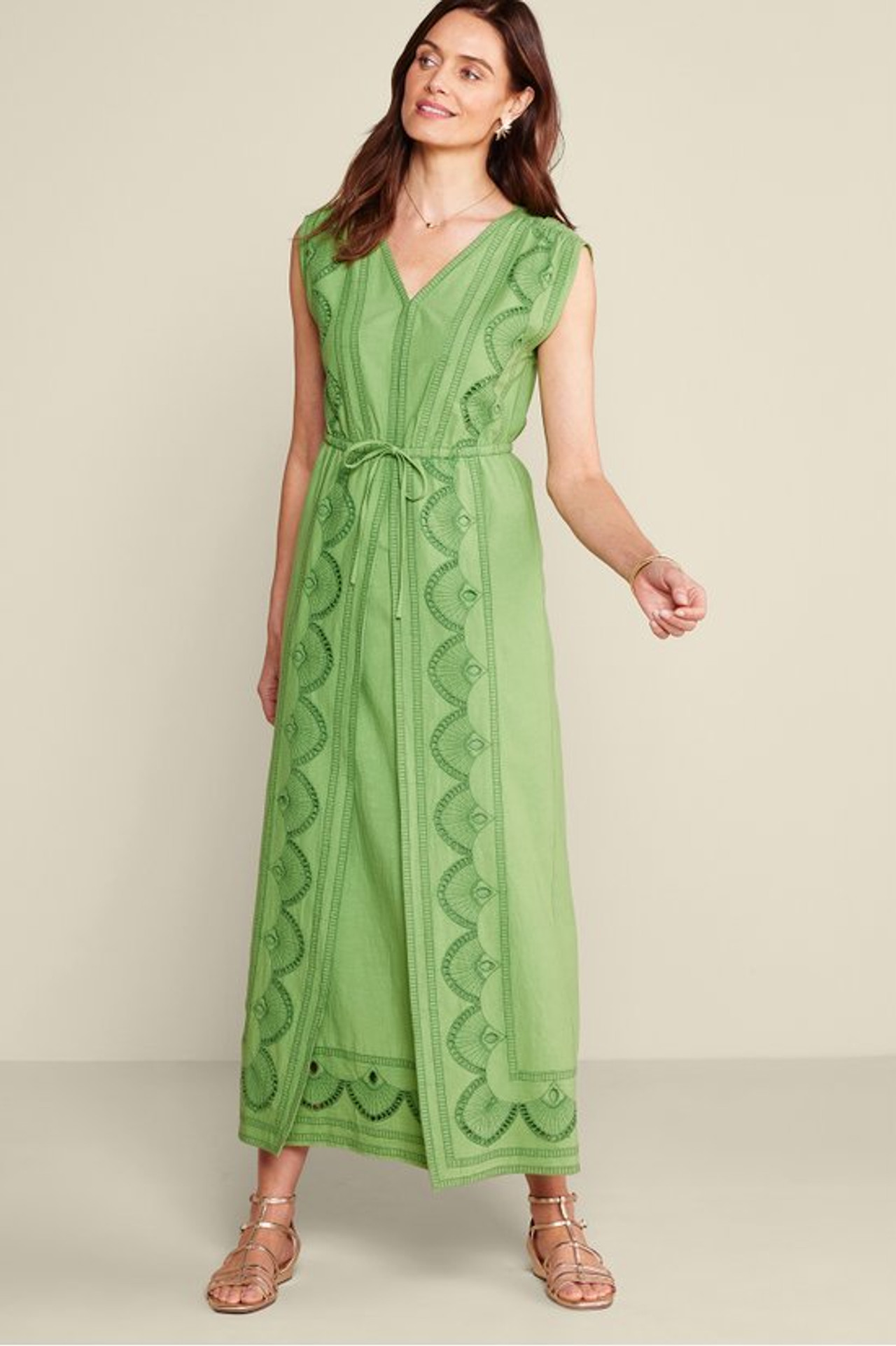 Ellison Linen Blend Maxi Dress - Soft Surroundings Outlet