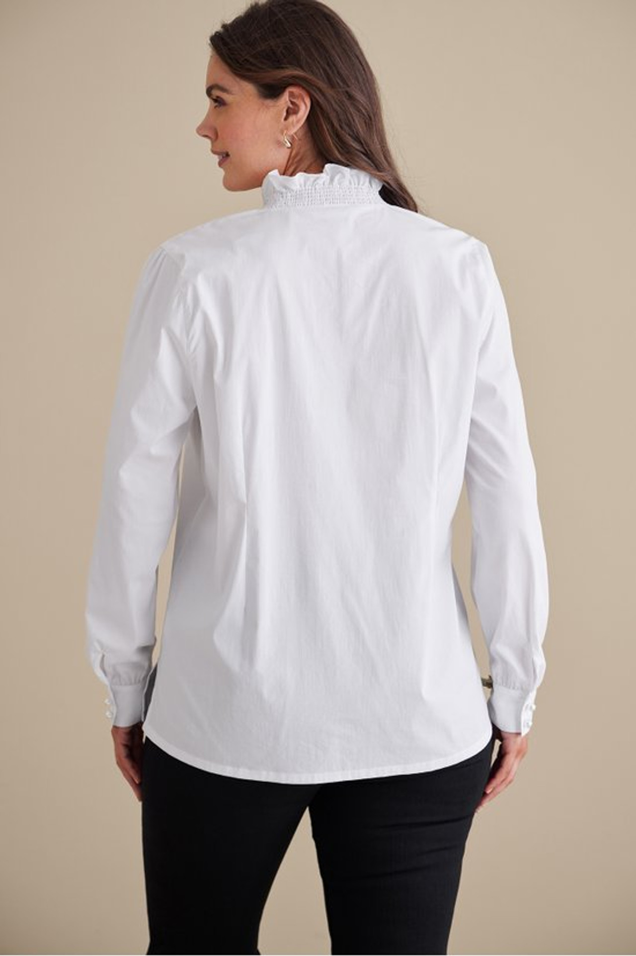 Kata Ruffle Collar Shirt - Soft Surroundings Outlet