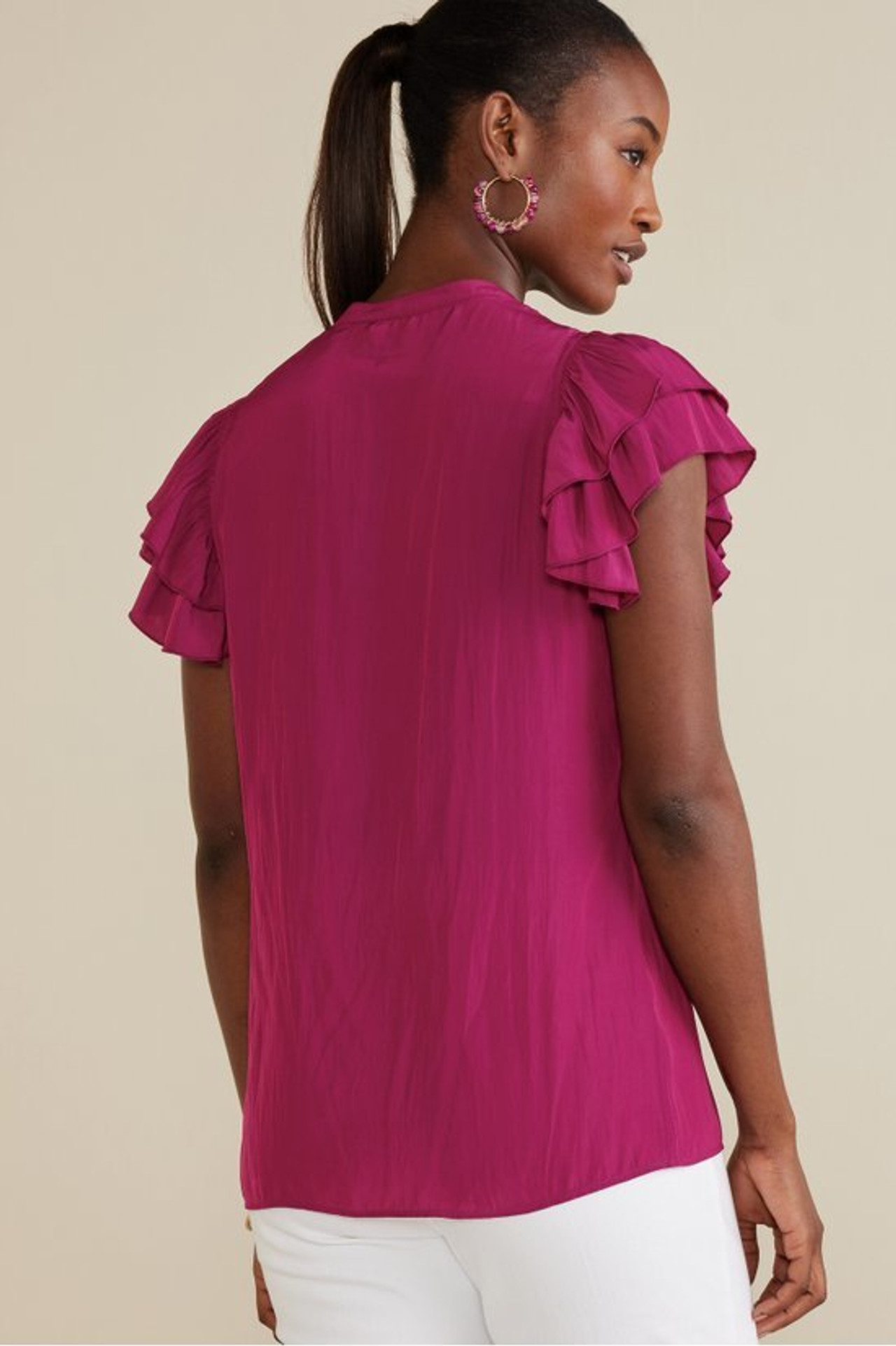 Victoria Ruffle Tunic - Soft Surroundings Outlet
