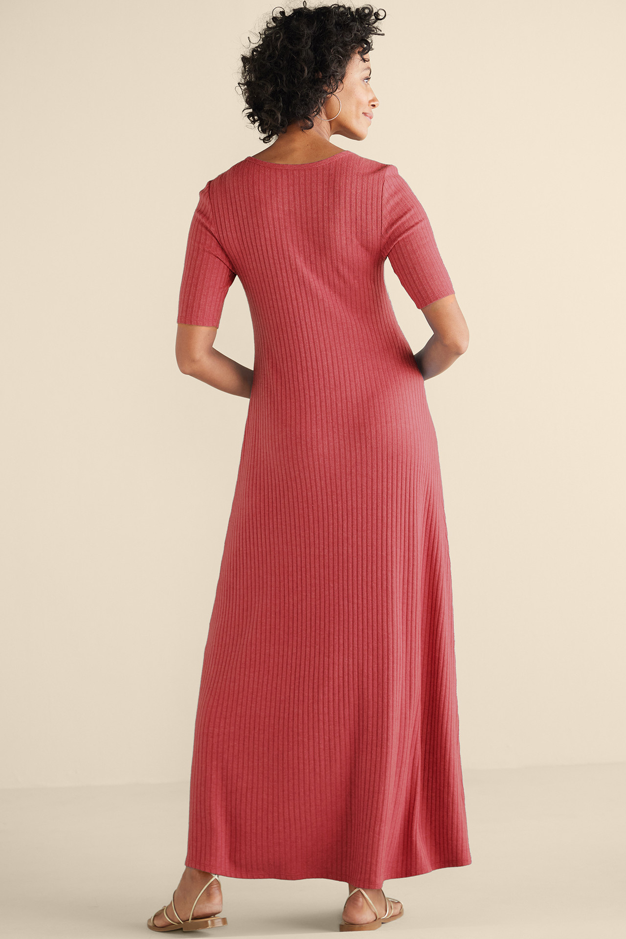 Textured Short Sleeve Santiago Dress - Soft Surroundings Outlet