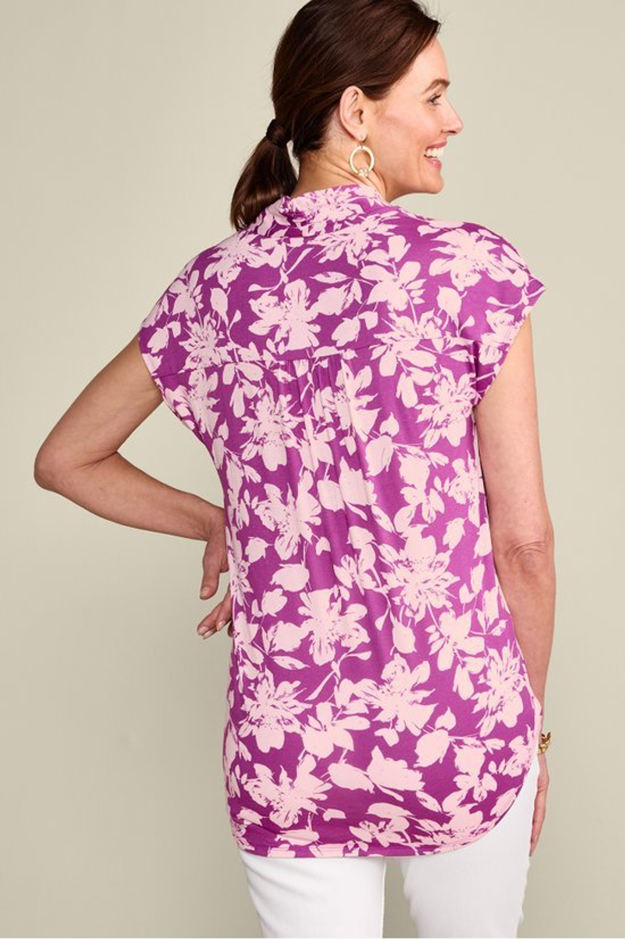 Twilight Luau Printed Tunic - Soft Surroundings Outlet