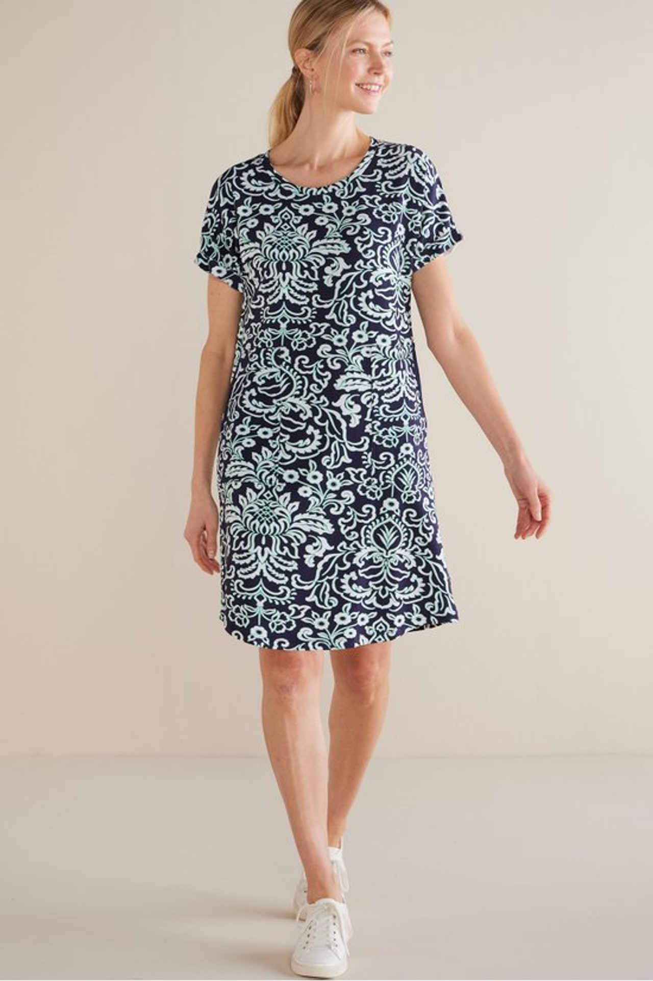 Fina French Terry Short Dress - Soft Surroundings Outlet