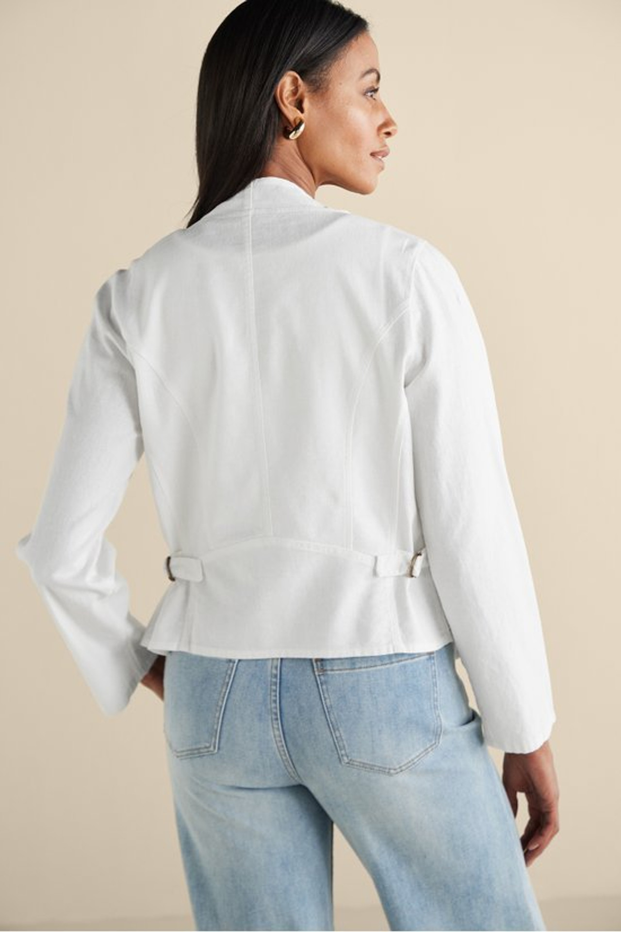 Alicante Linen Blend Topper - Soft Surroundings Outlet