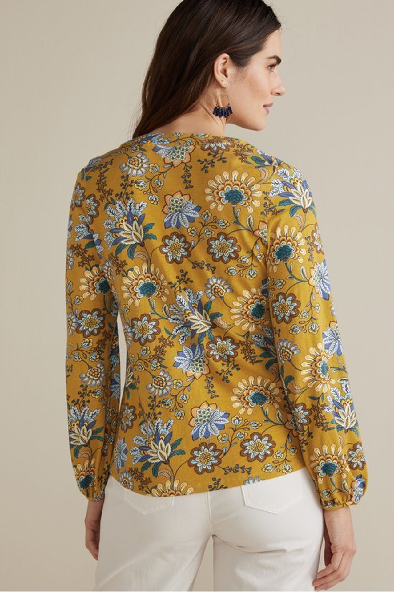 Lorna Button Front Top - Soft Surroundings Outlet