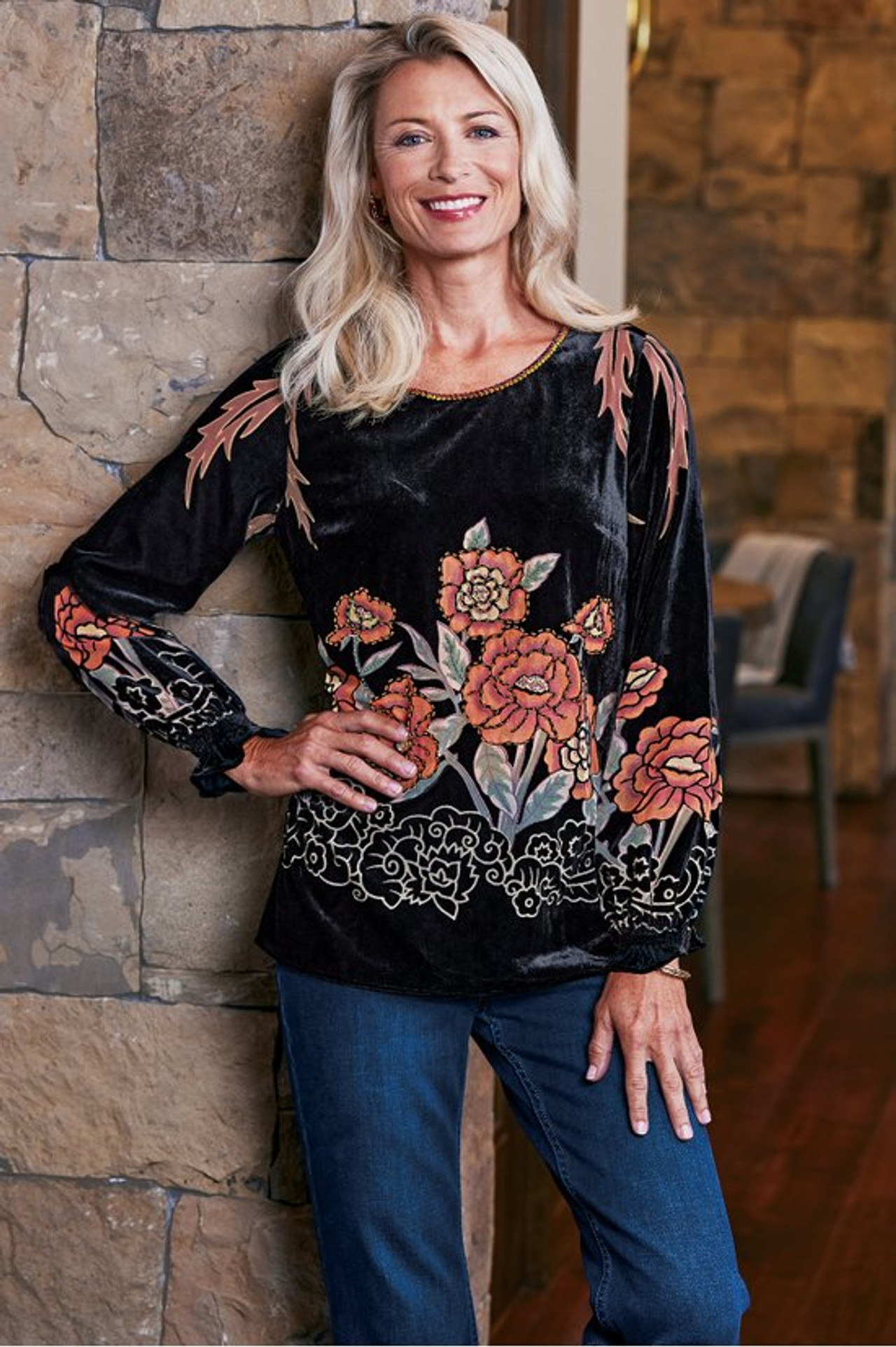 Brielle Velvet Top - Soft Surroundings Outlet
