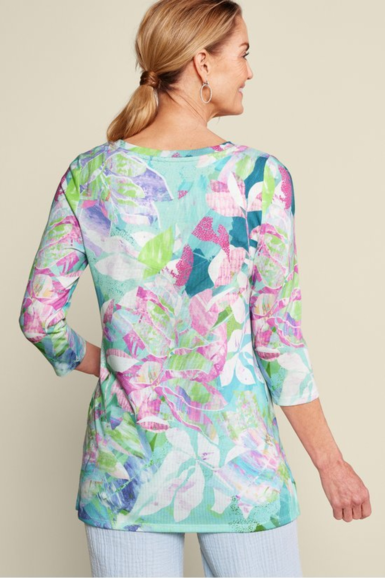 Iris 3/4 Sleeve Tunic - Soft Surroundings Outlet