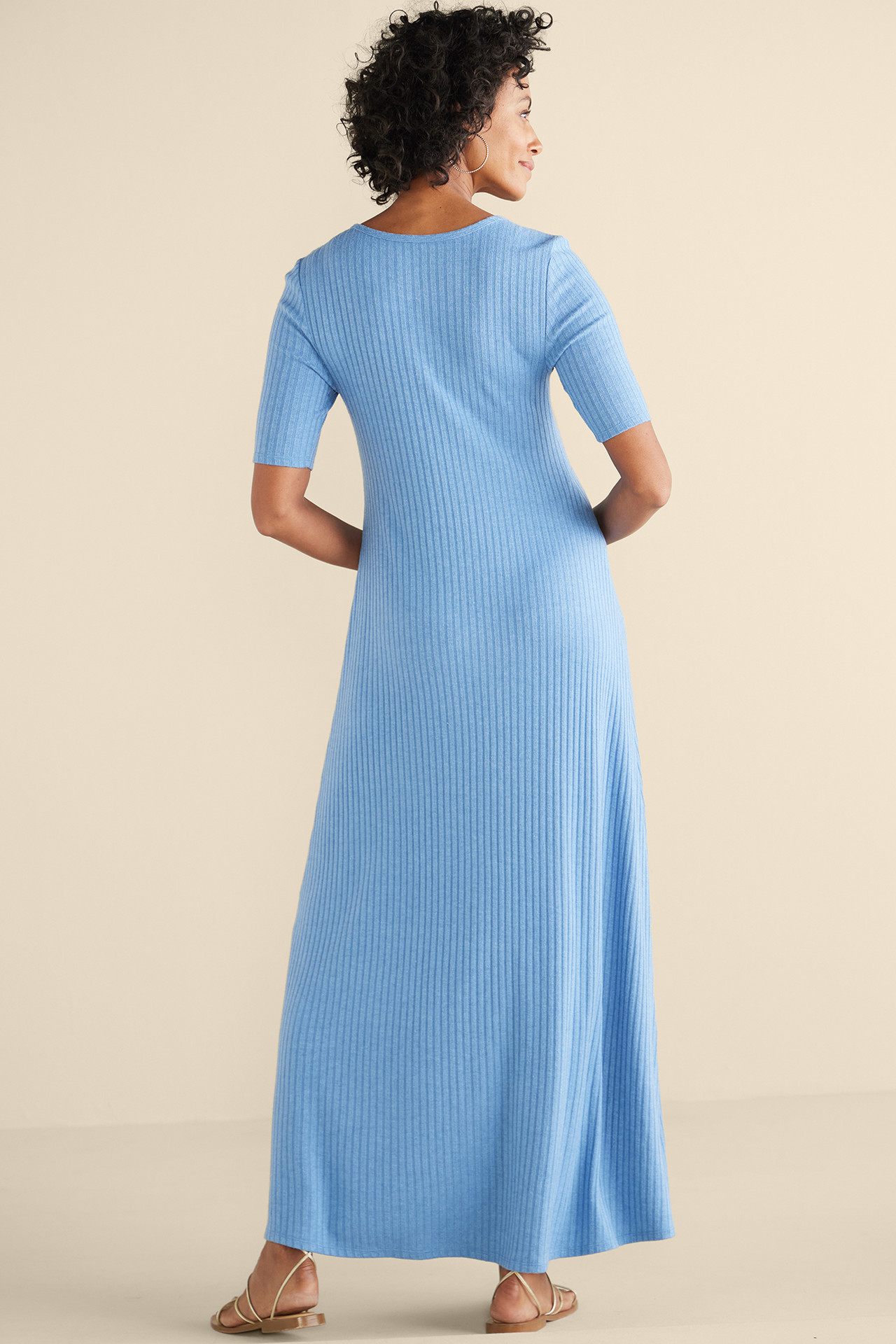 Textured Short Sleeve Santiago Dress - Soft Surroundings Outlet