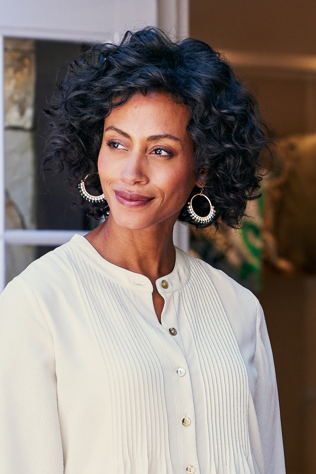 Phoebe Beads Hoop Earrings - Soft Surroundings Outlet