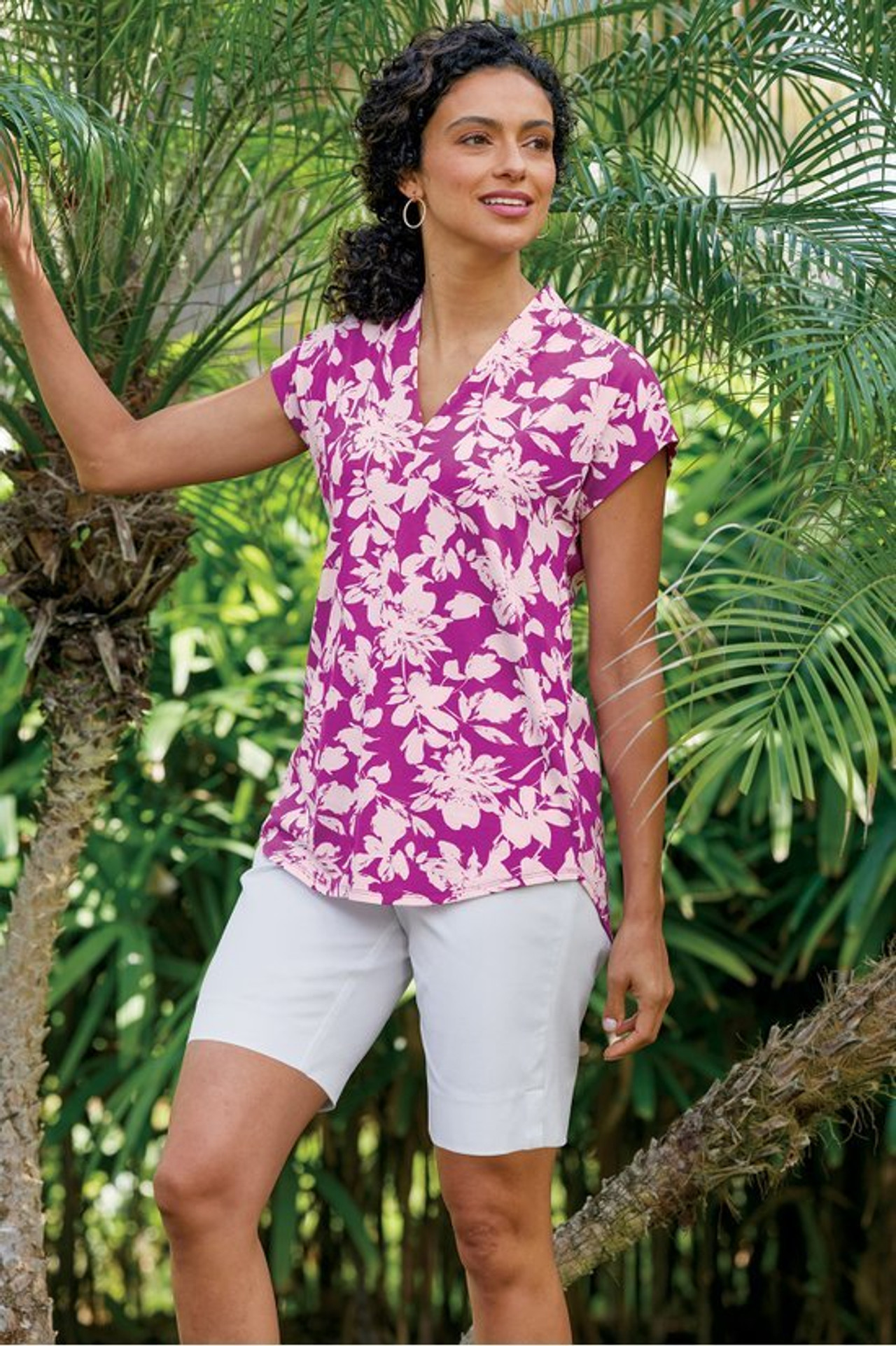 Twilight Luau Printed Tunic - Soft Surroundings Outlet