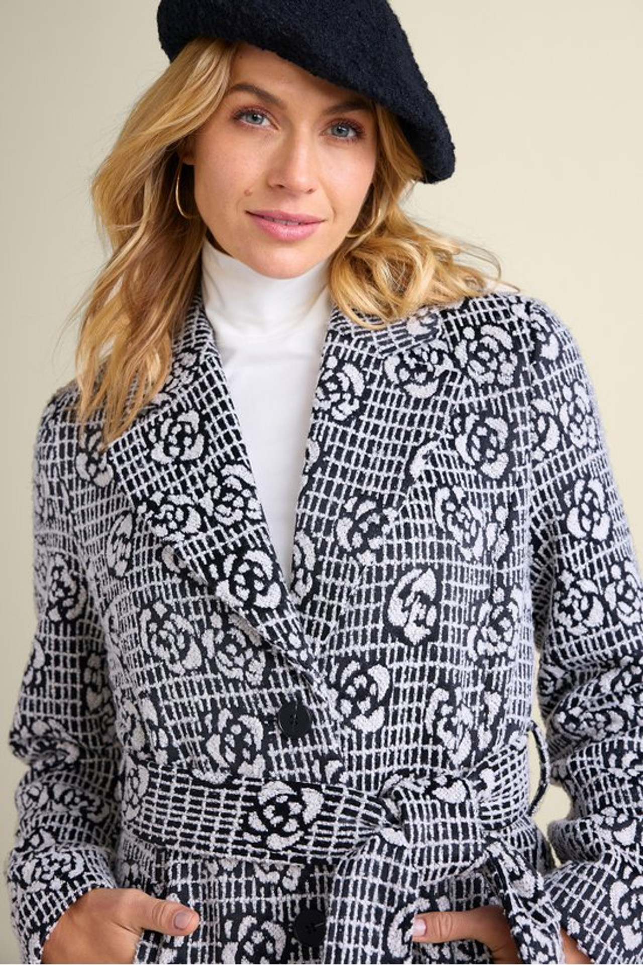 Rami Jacquard Coat - Soft Surroundings Outlet