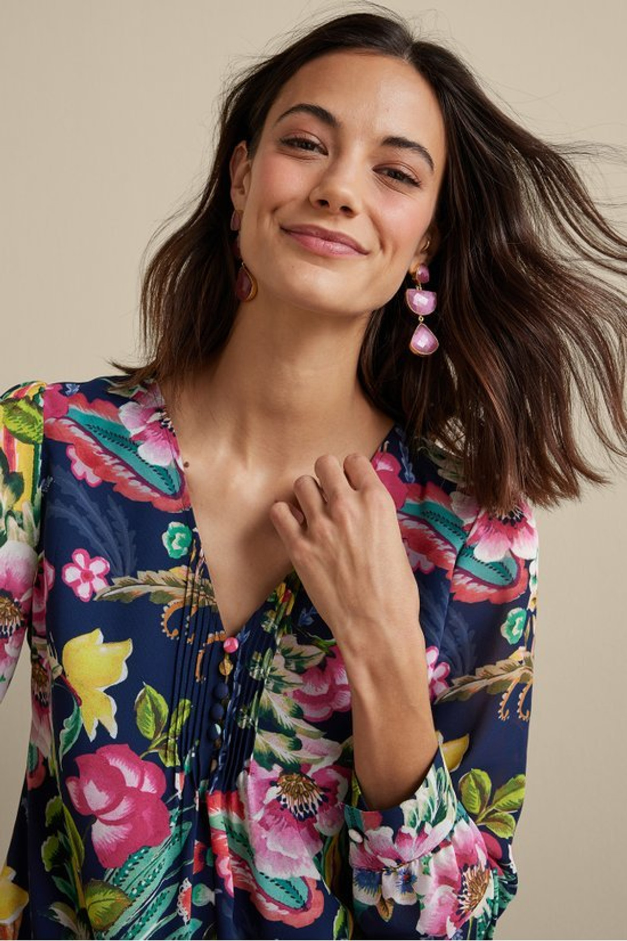 Samantha Georgette Top - Soft Surroundings Outlet