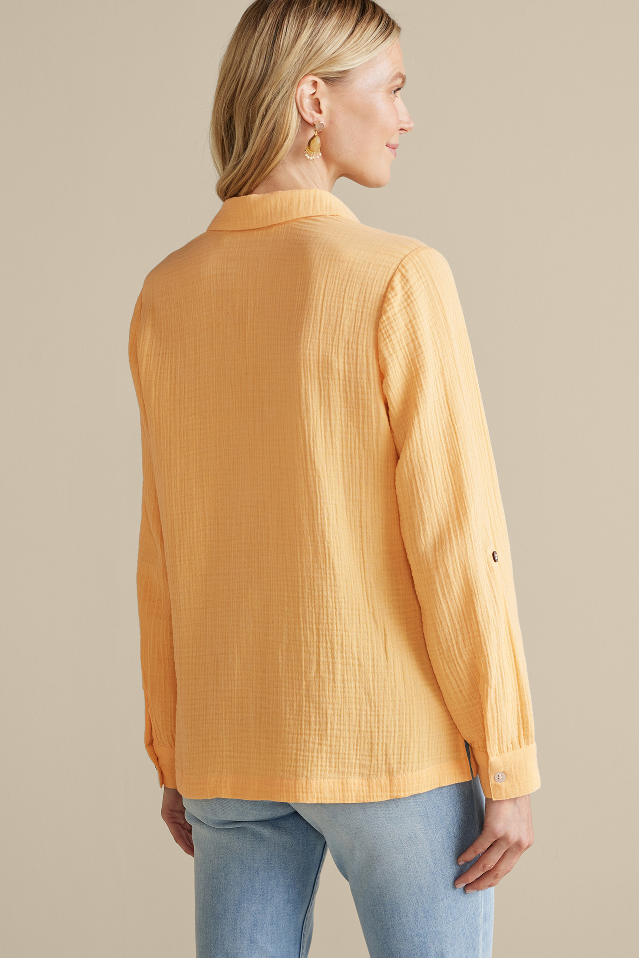 Addison Gauze Big Shirt - Soft Surroundings Outlet