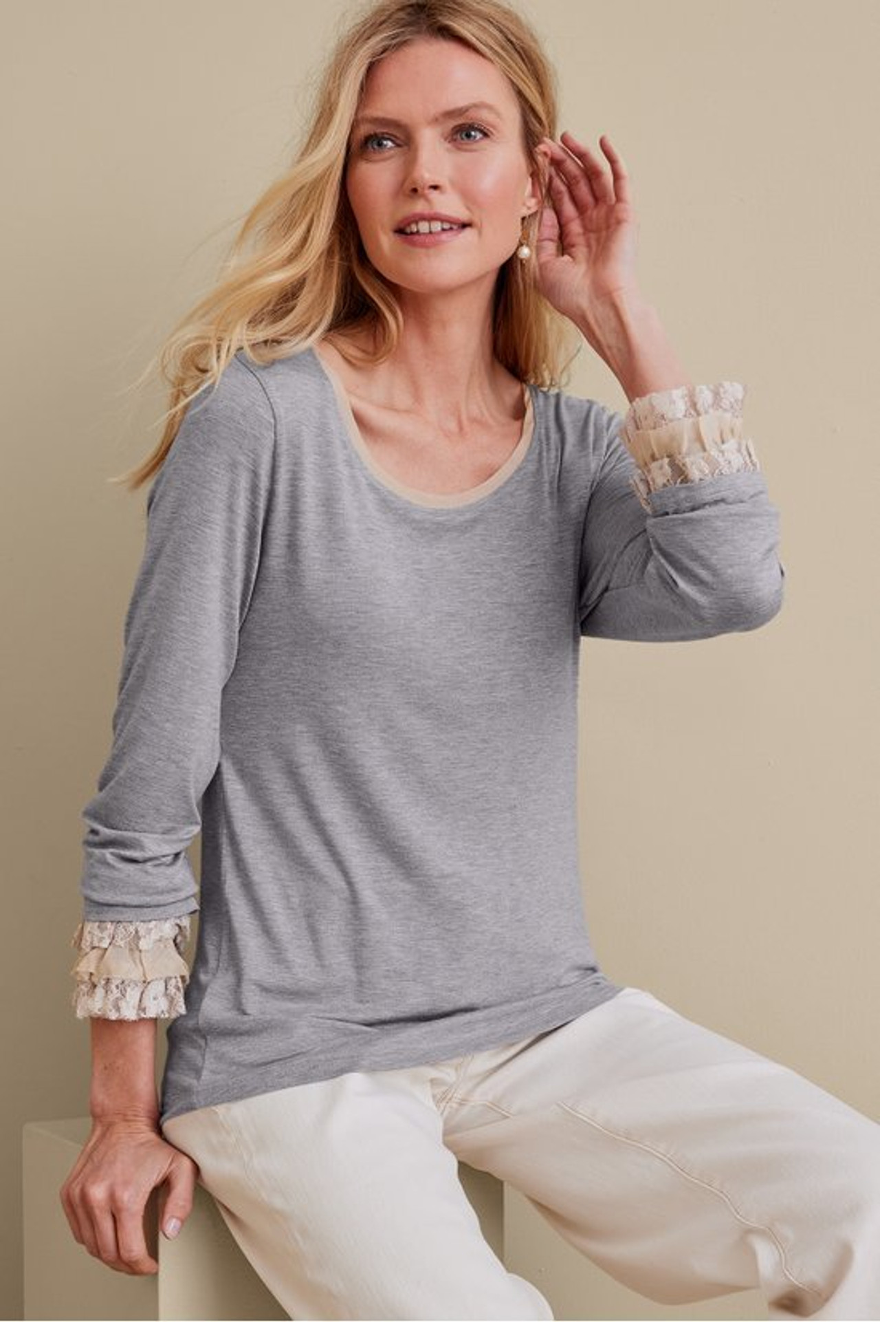 Ella Lace Top - Soft Surroundings Outlet