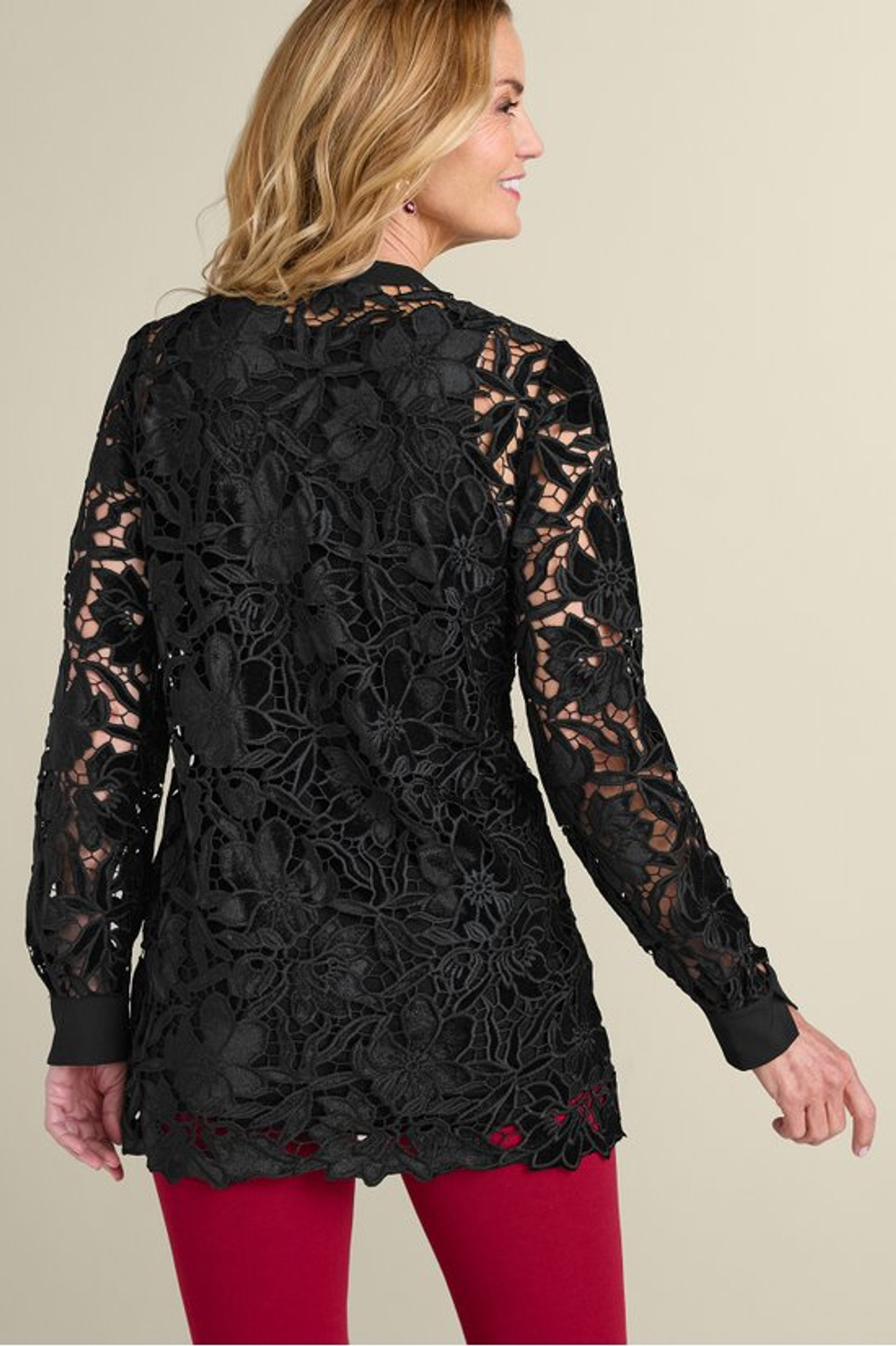 Candace Velvet Lace Tunic - Soft Surroundings Outlet