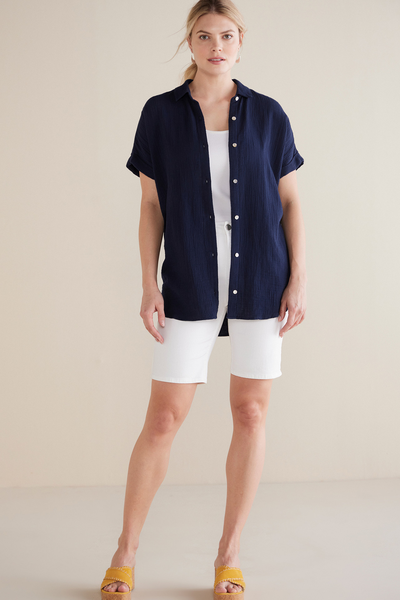 Je Veux Gauze Top - Soft Surroundings Outlet