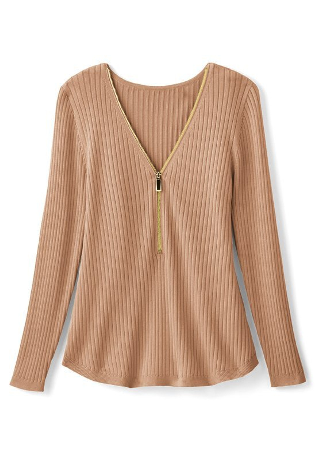 SoftEssential™ Ribbed Valentina Sweater - Soft Surroundings Outlet