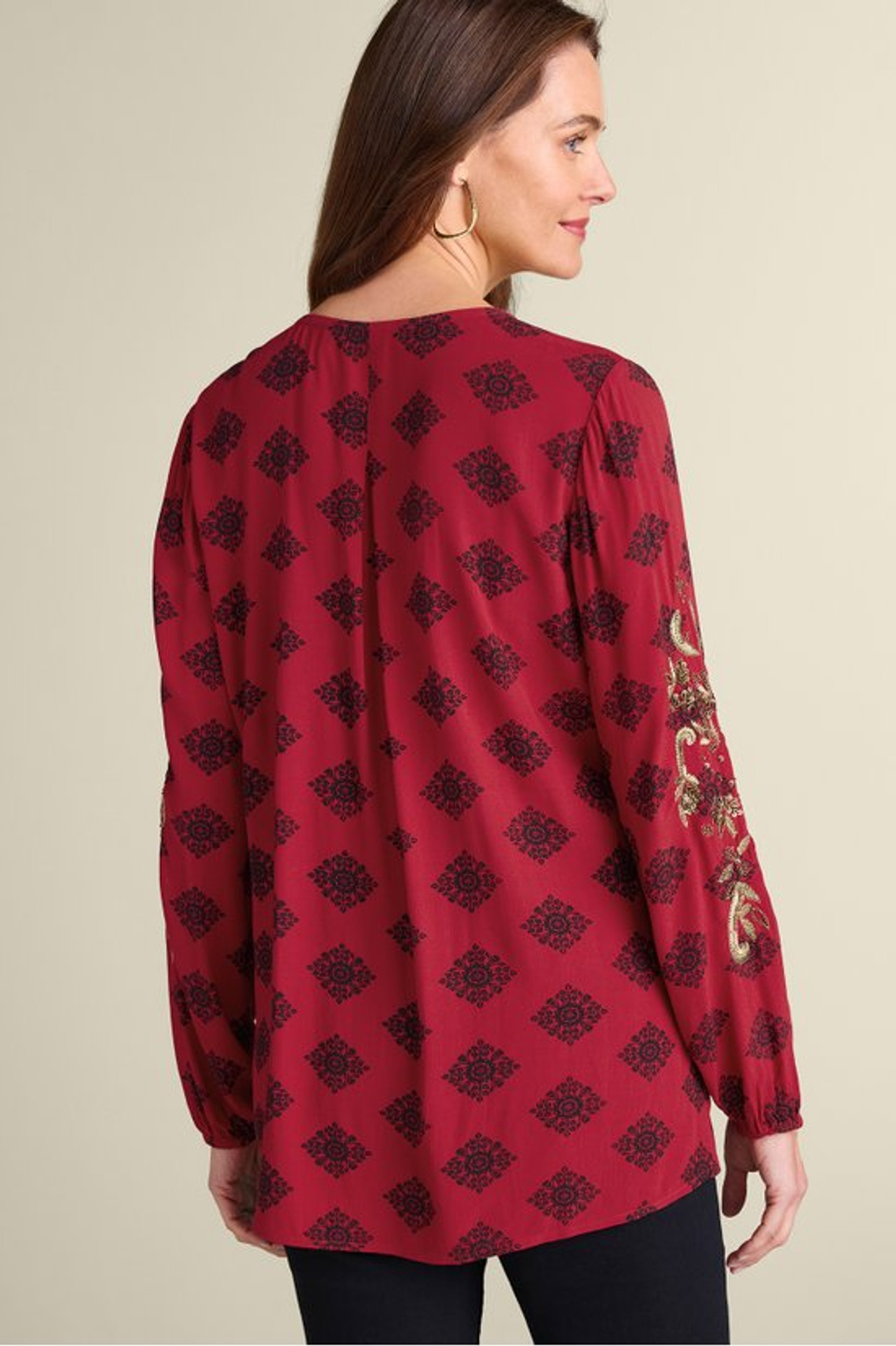 Eboni Embellished Tunic - Soft Surroundings Outlet