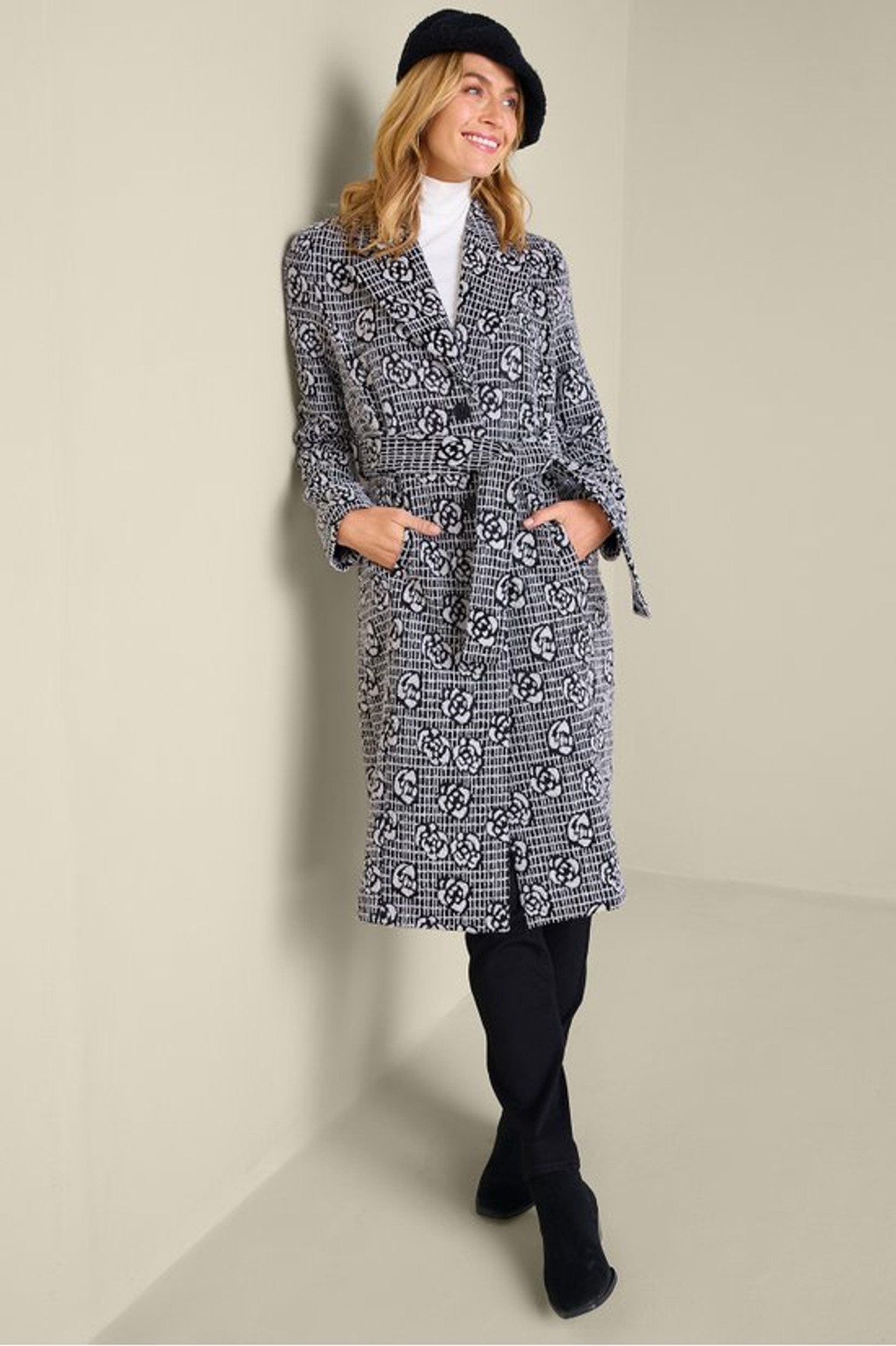 Rami Jacquard Coat - Soft Surroundings Outlet