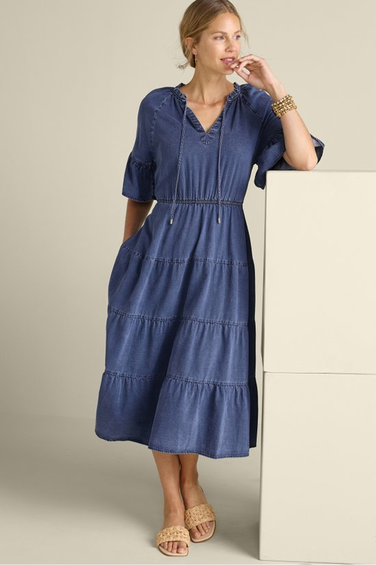 Jessanne TENCEL™ Midi Dress - Soft Surroundings Outlet