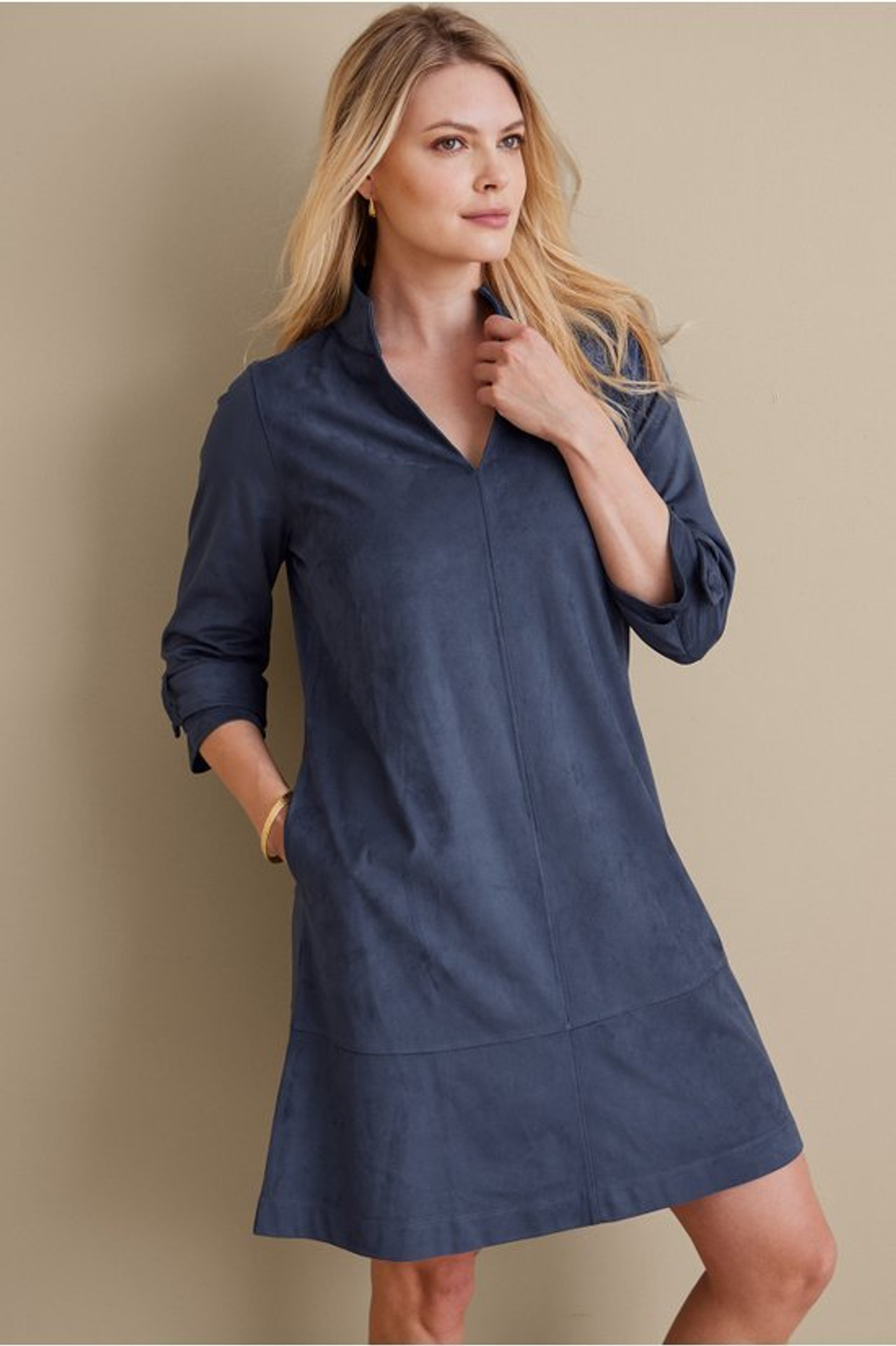 Rani Faux Suede Dress - Soft Surroundings Outlet