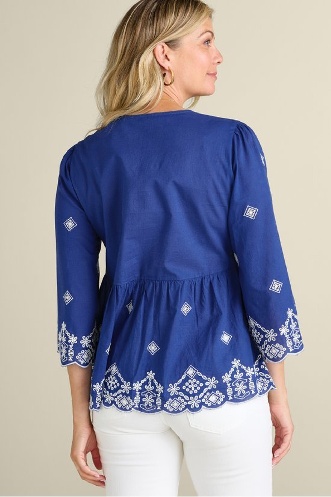 Shona Embroidered Top - Soft Surroundings Outlet