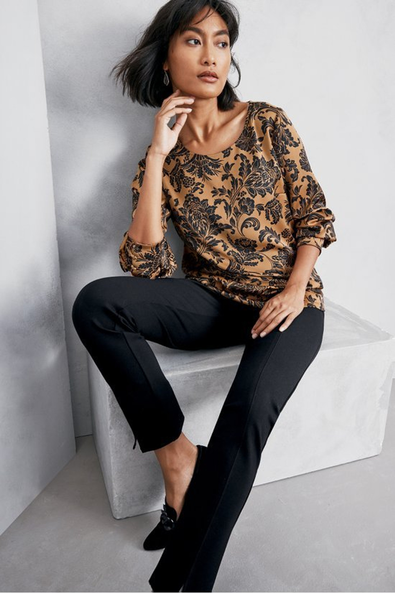 SoftEssential™ Ponte Slim Ankle Pants - Soft Surroundings Outlet