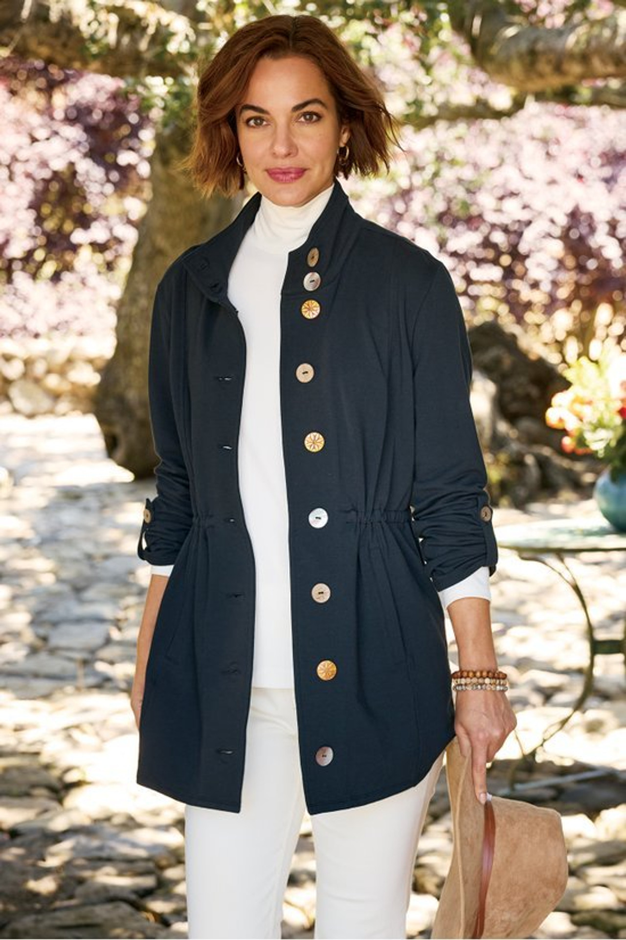 Caprice French Terry Jacket - Soft Surroundings Outlet