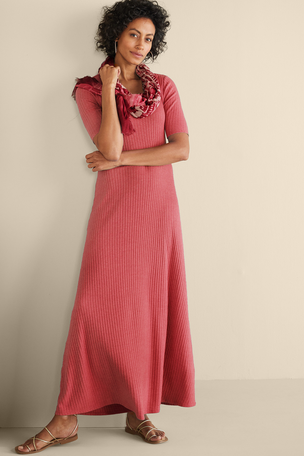 Textured Short Sleeve Santiago Dress - Soft Surroundings Outlet