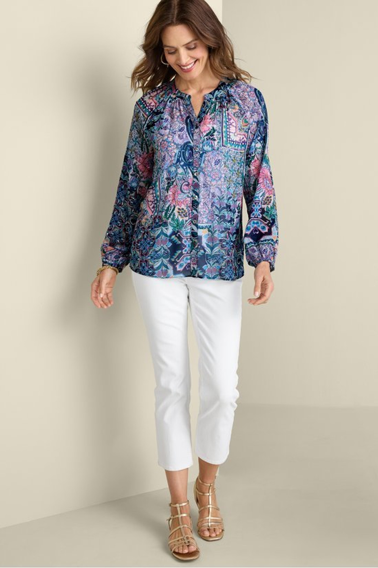 Maisie Long Sleeve Top - Soft Surroundings Outlet