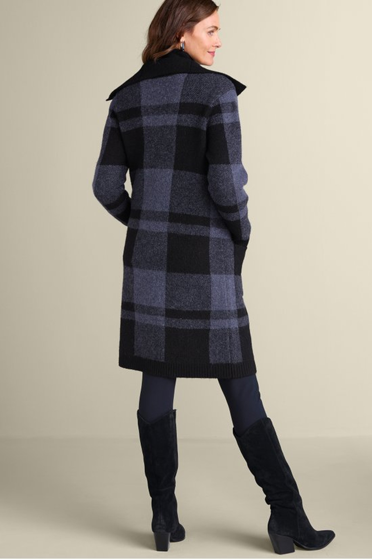 Posh Plaid Cardigan - Soft Surroundings Outlet