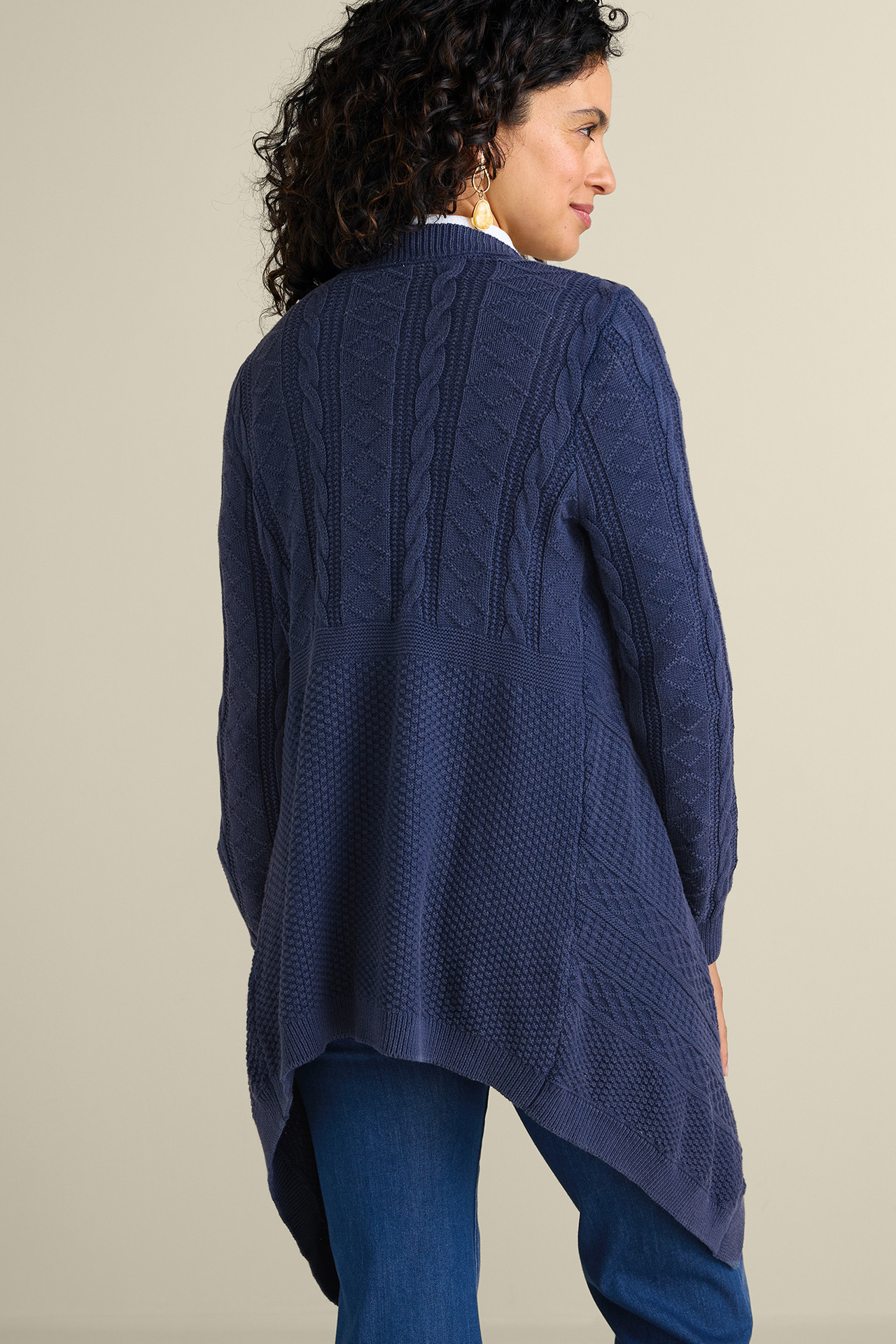 Minah Cable Knit Cardigan - Soft Surroundings Outlet